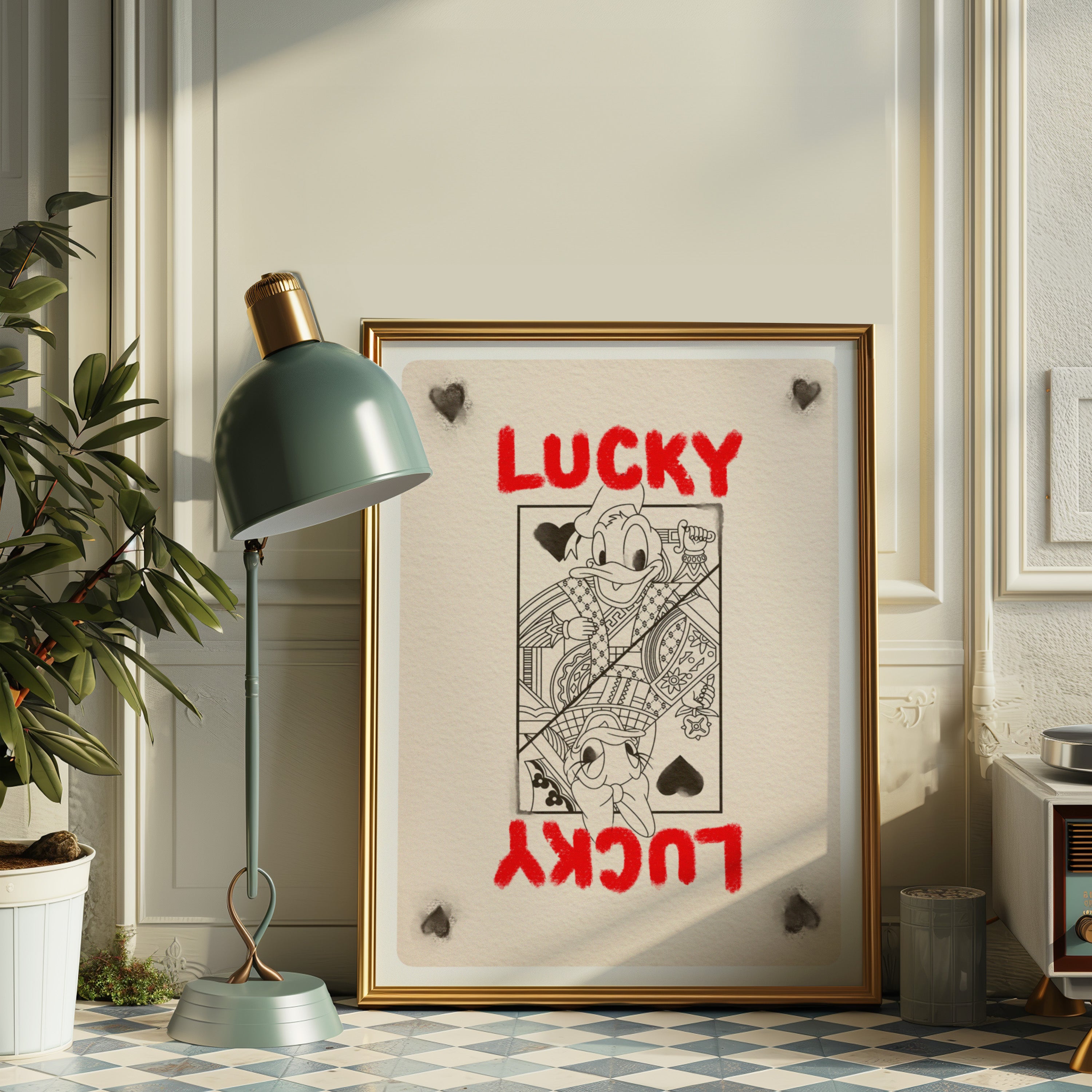 Lucky Playing Card - Art Print
