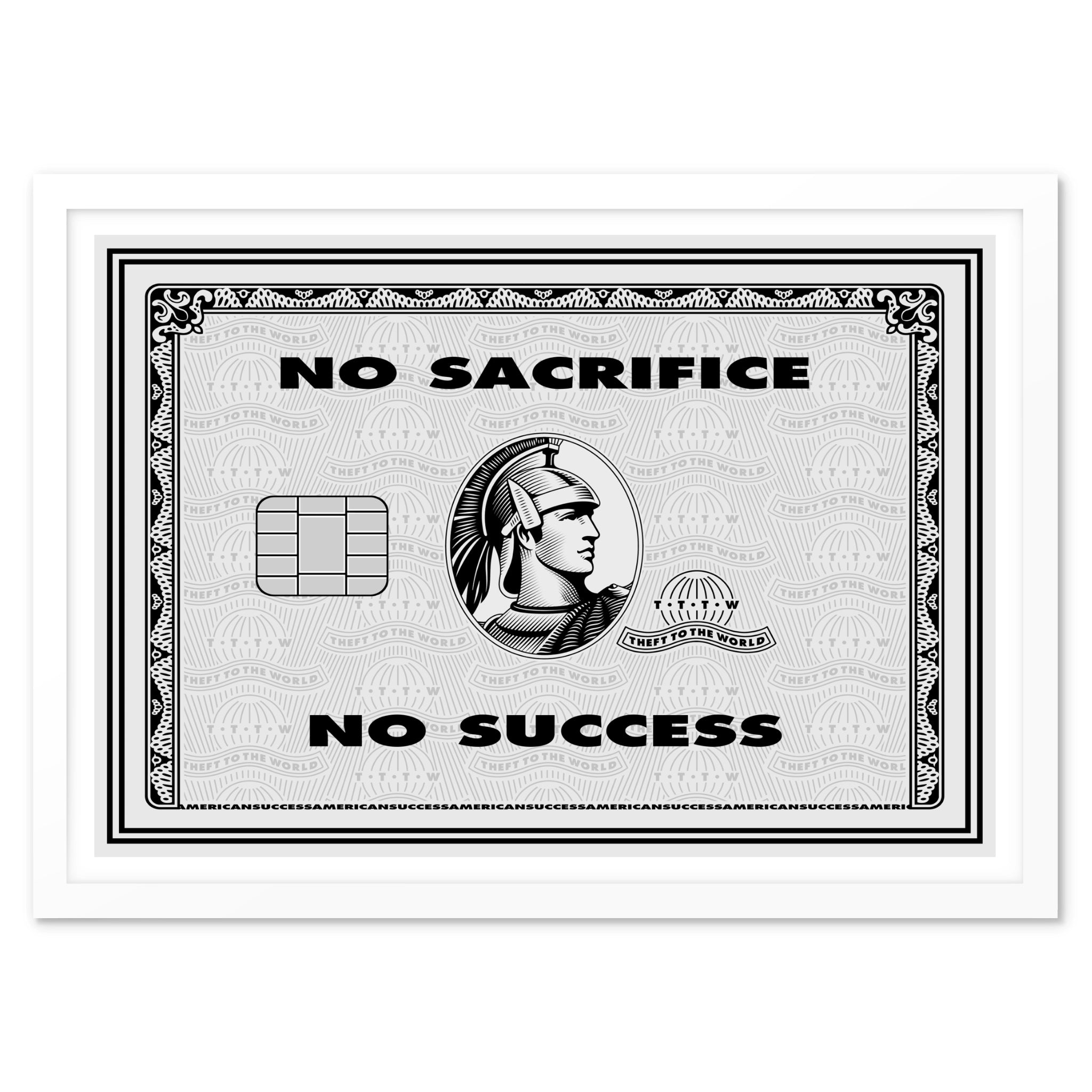 No Sacrifice, No Success 002 - Art Print