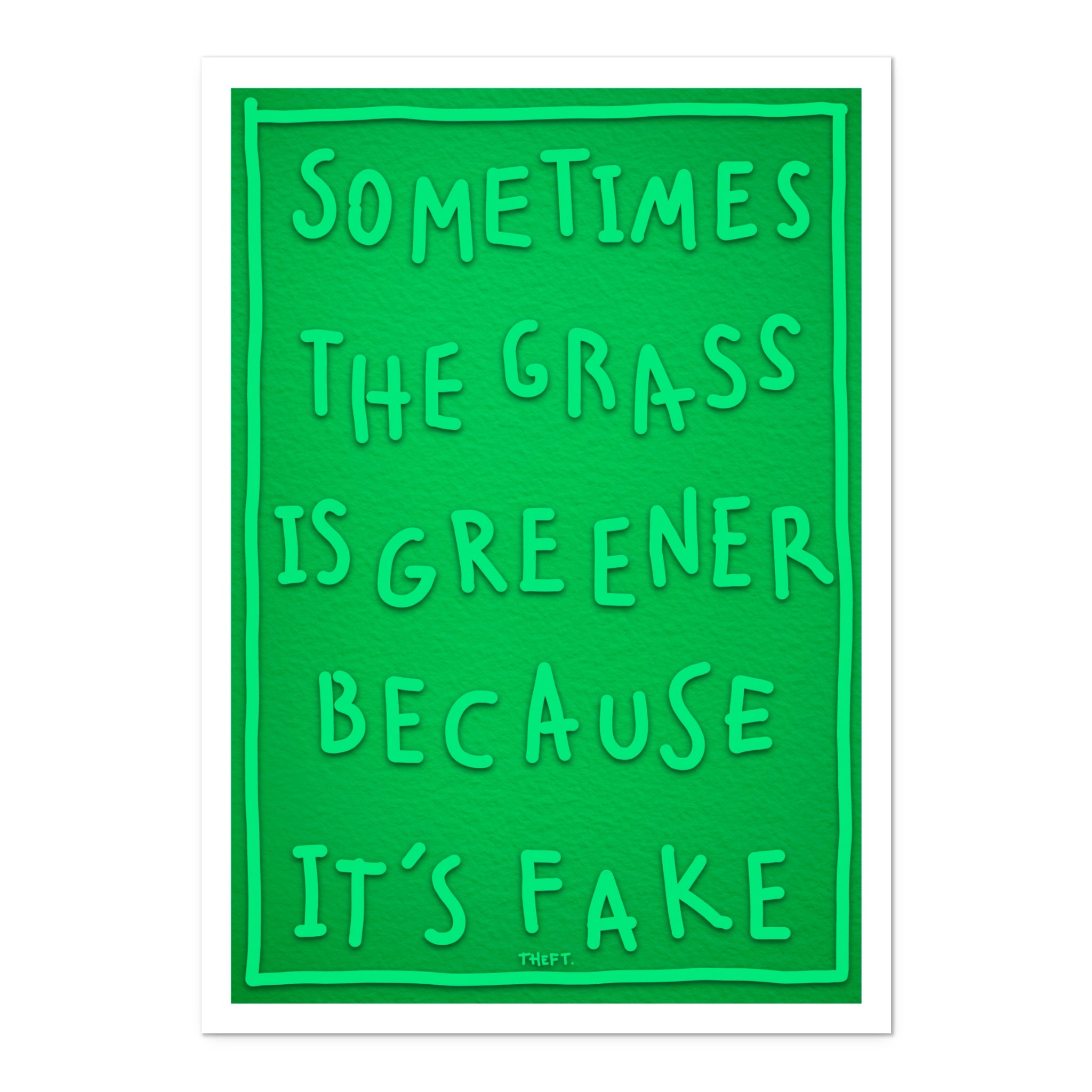 Greener Grass - Art Print
