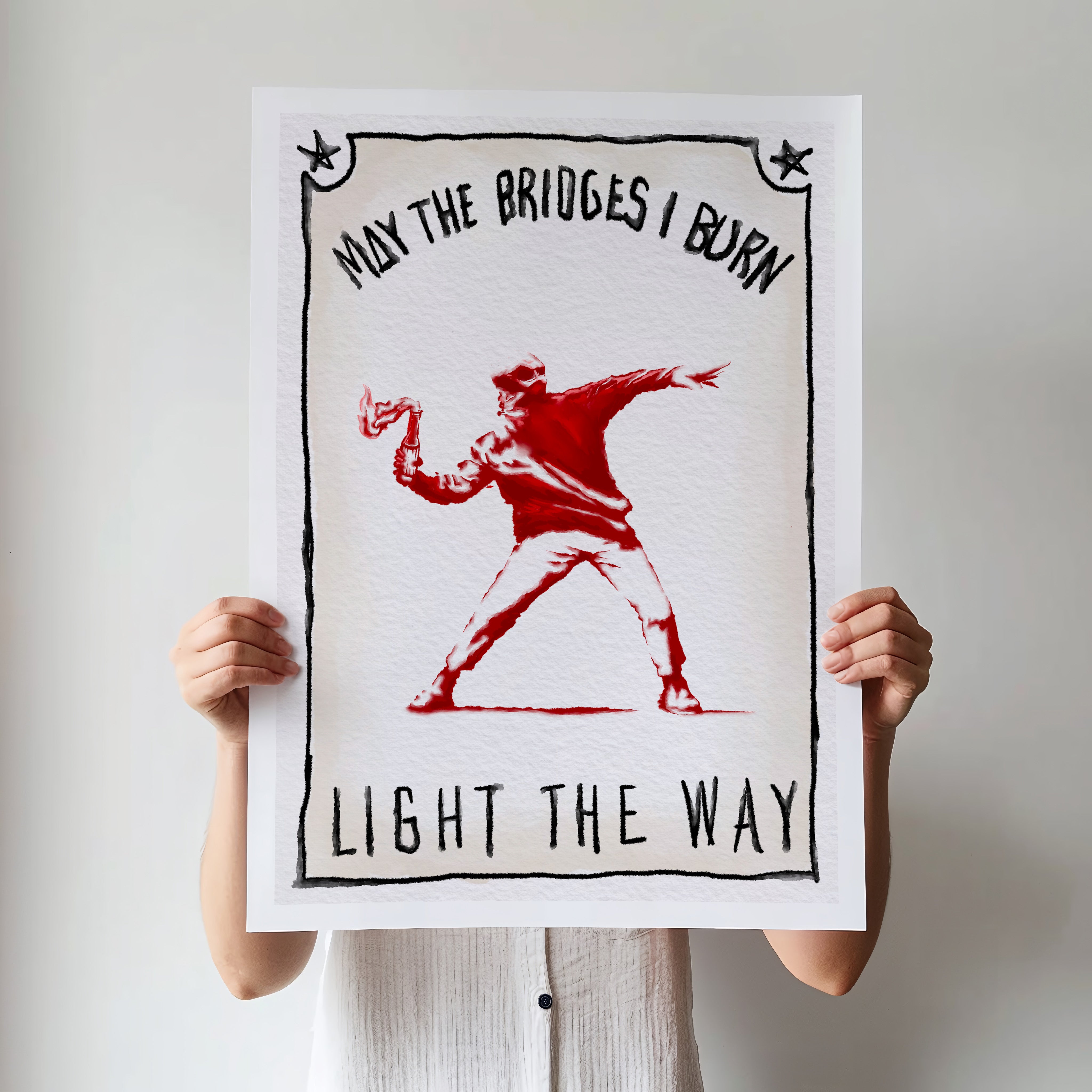 Burn The Bridges - Art Print