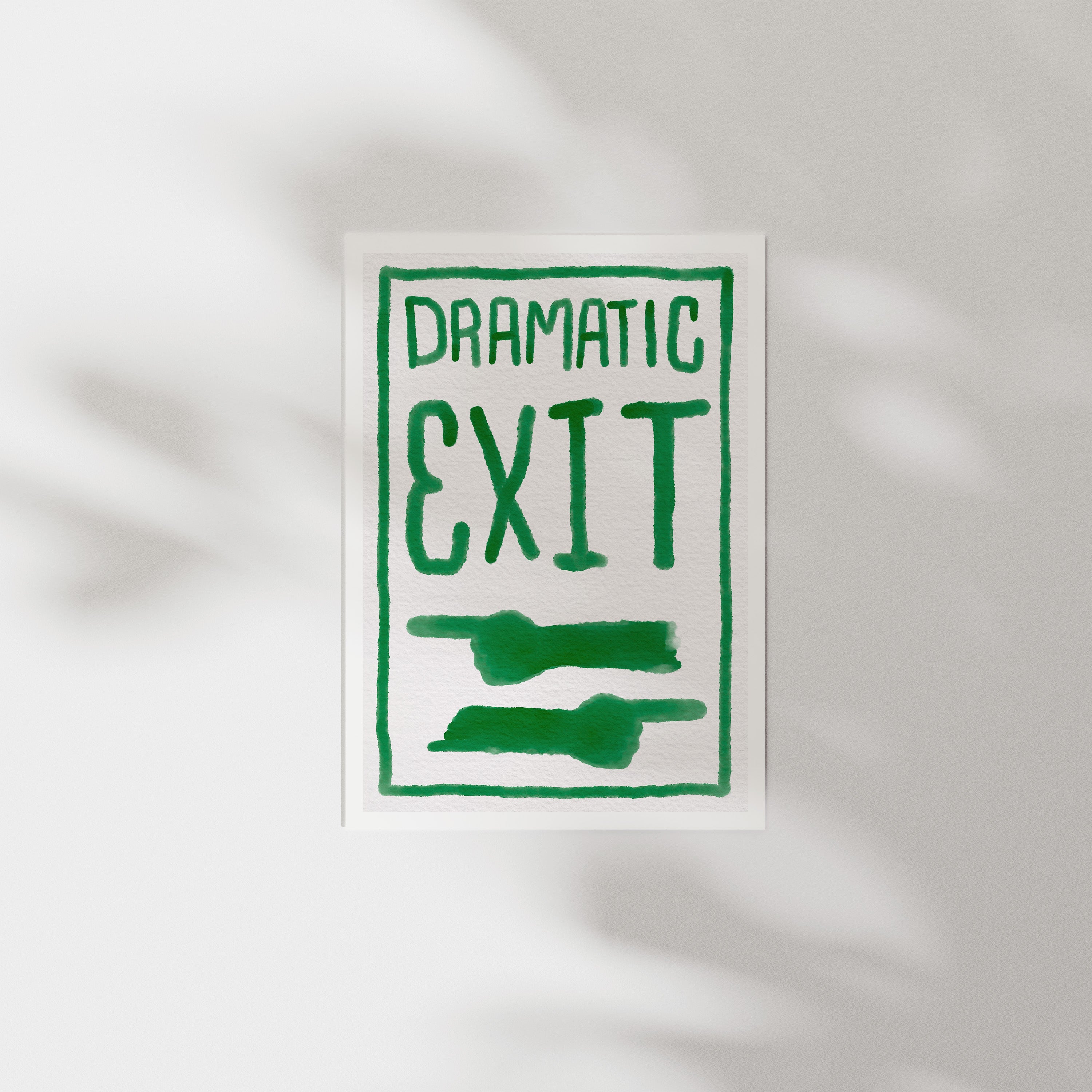 Dramatic Exit - Art Print