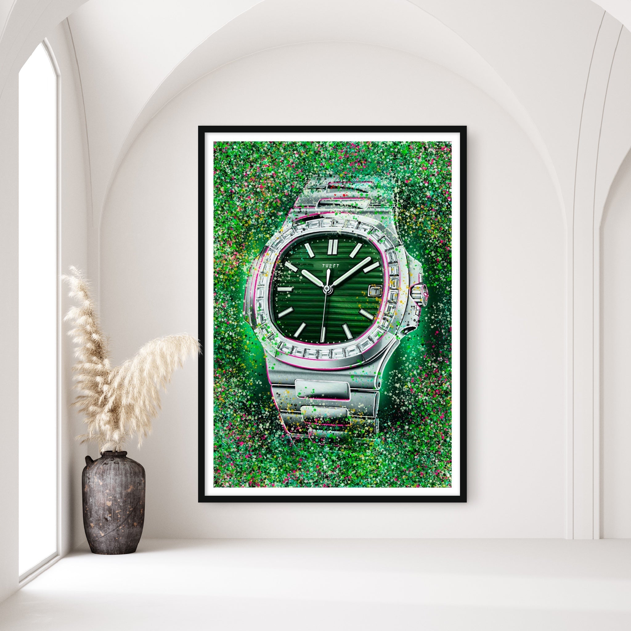 Green Face Patek Art Print