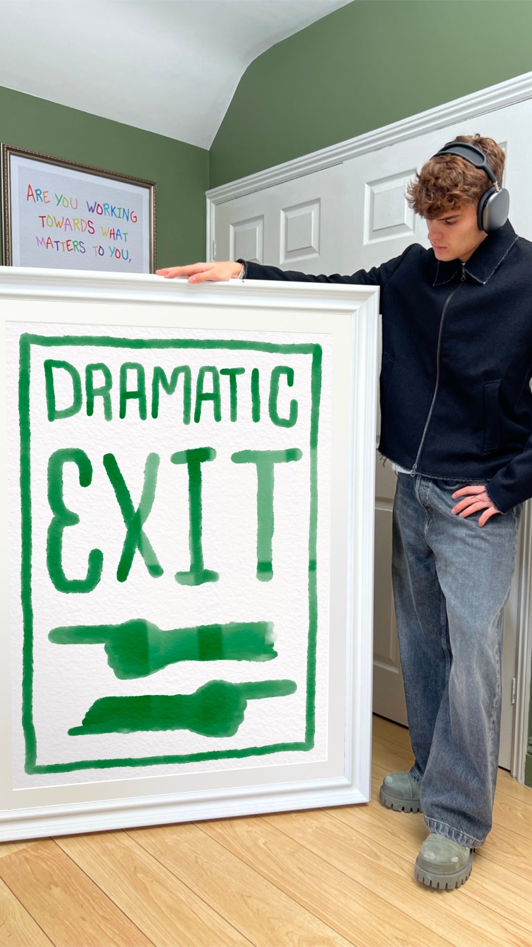 Dramatic Exit - Art Print