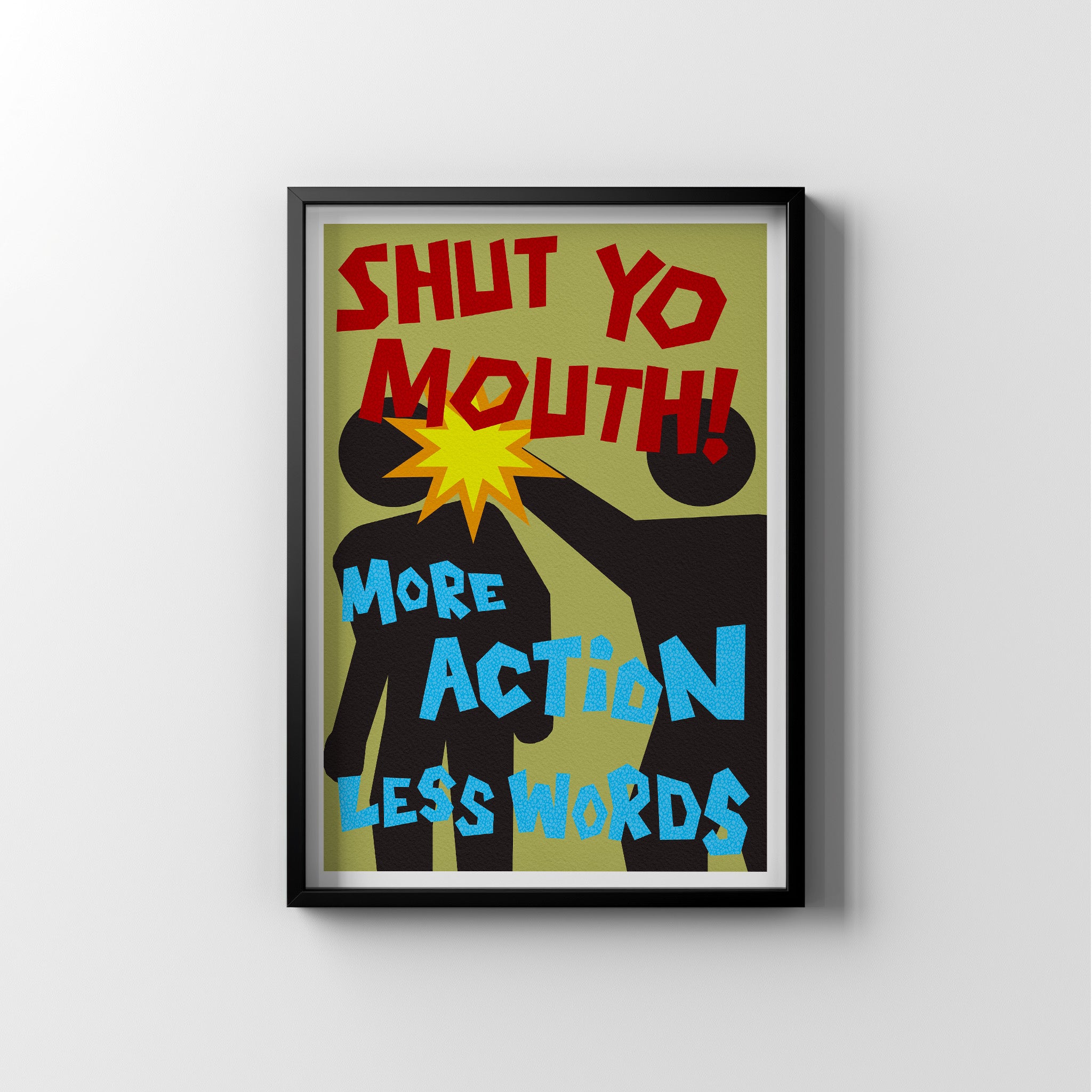 Less Words - Art Print