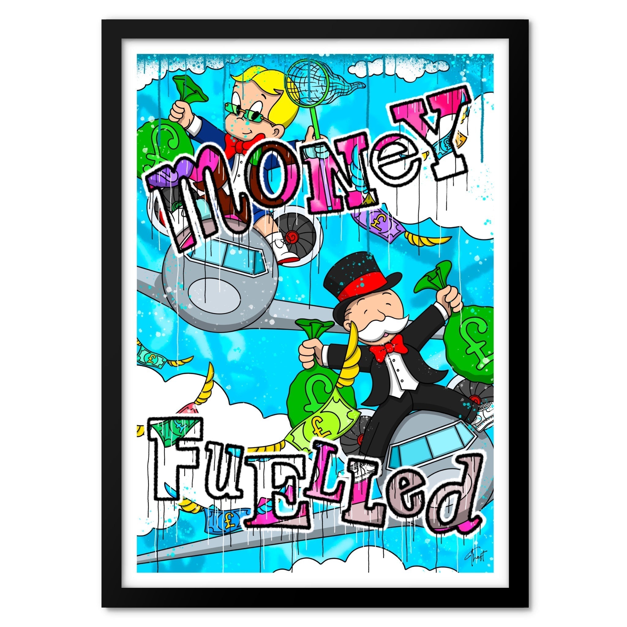 Money Fuelled Graffiti - Art Print