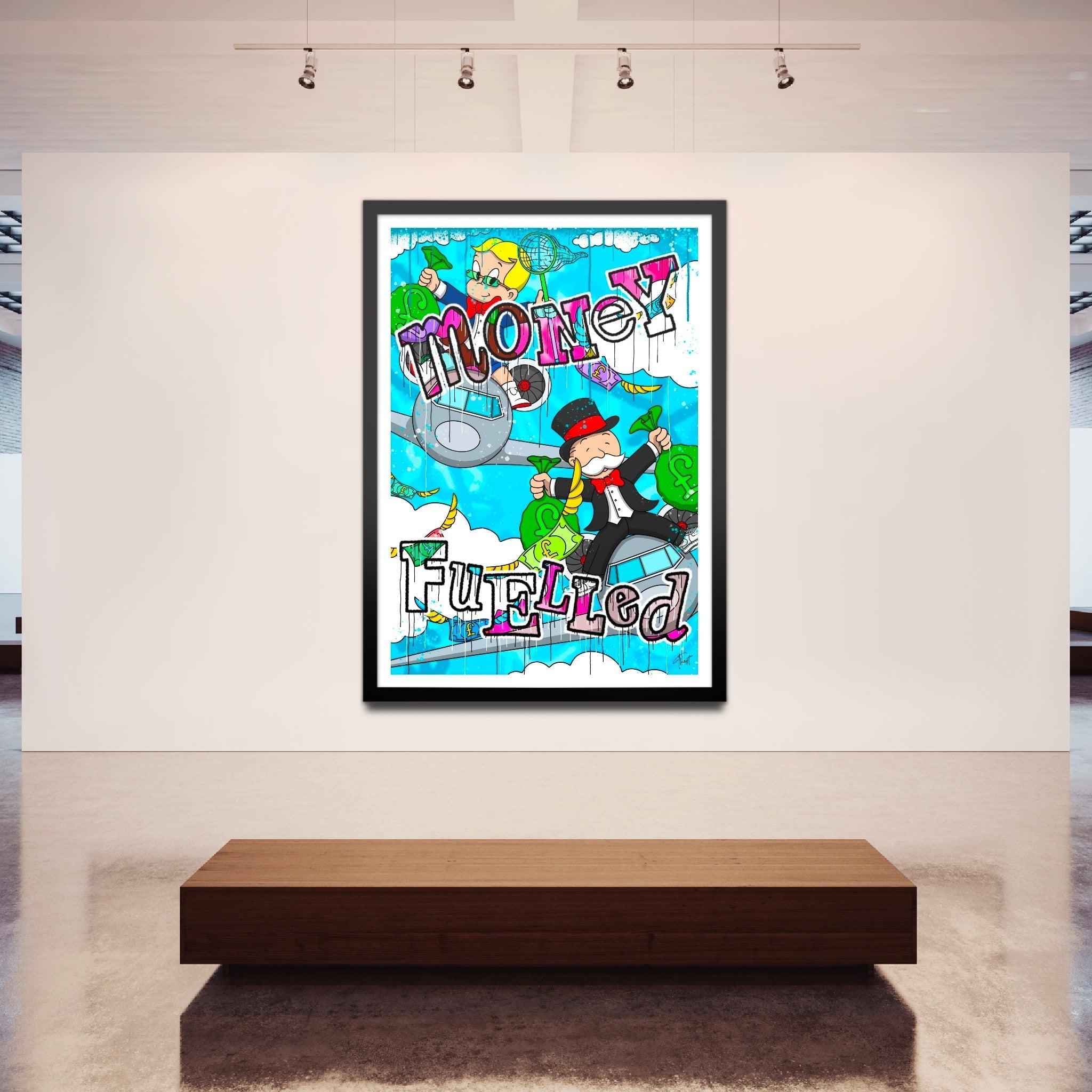Money Fuelled Graffiti - Art Print