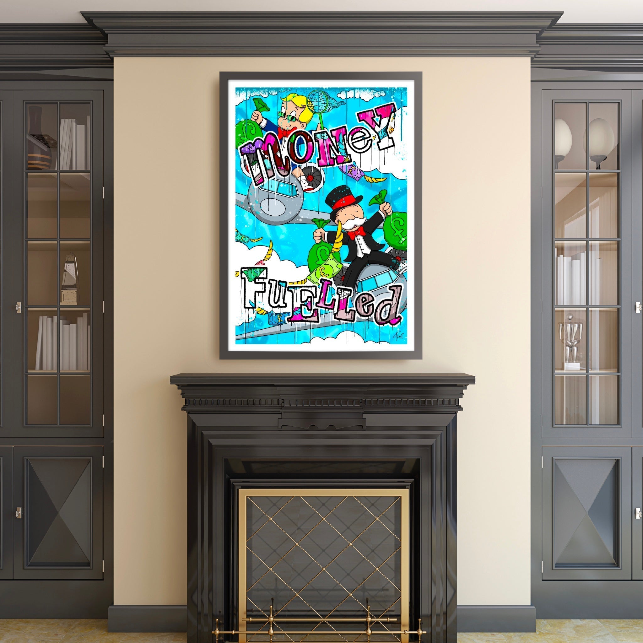 Money Fuelled Graffiti - Art Print