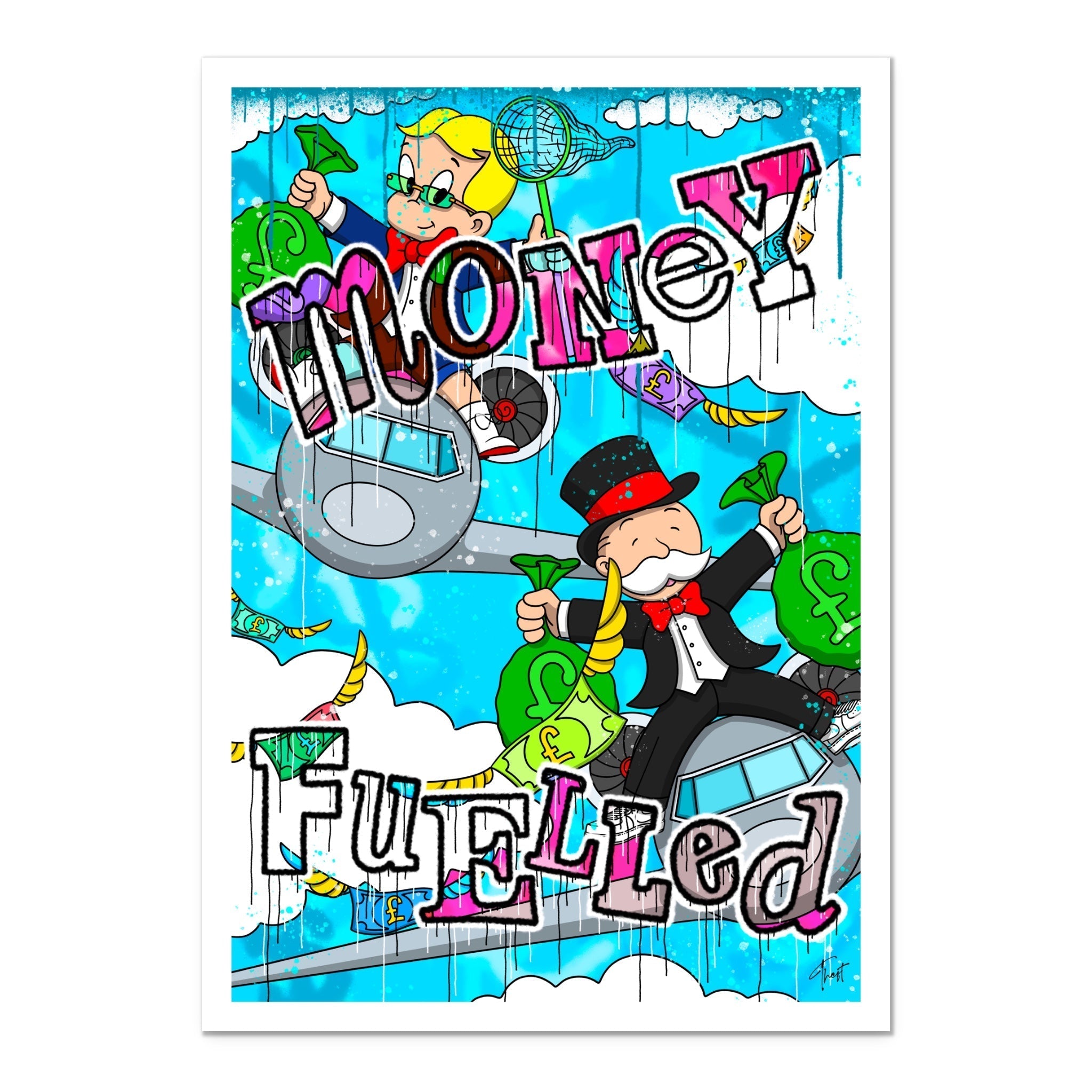 Money Fuelled Graffiti - Art Print