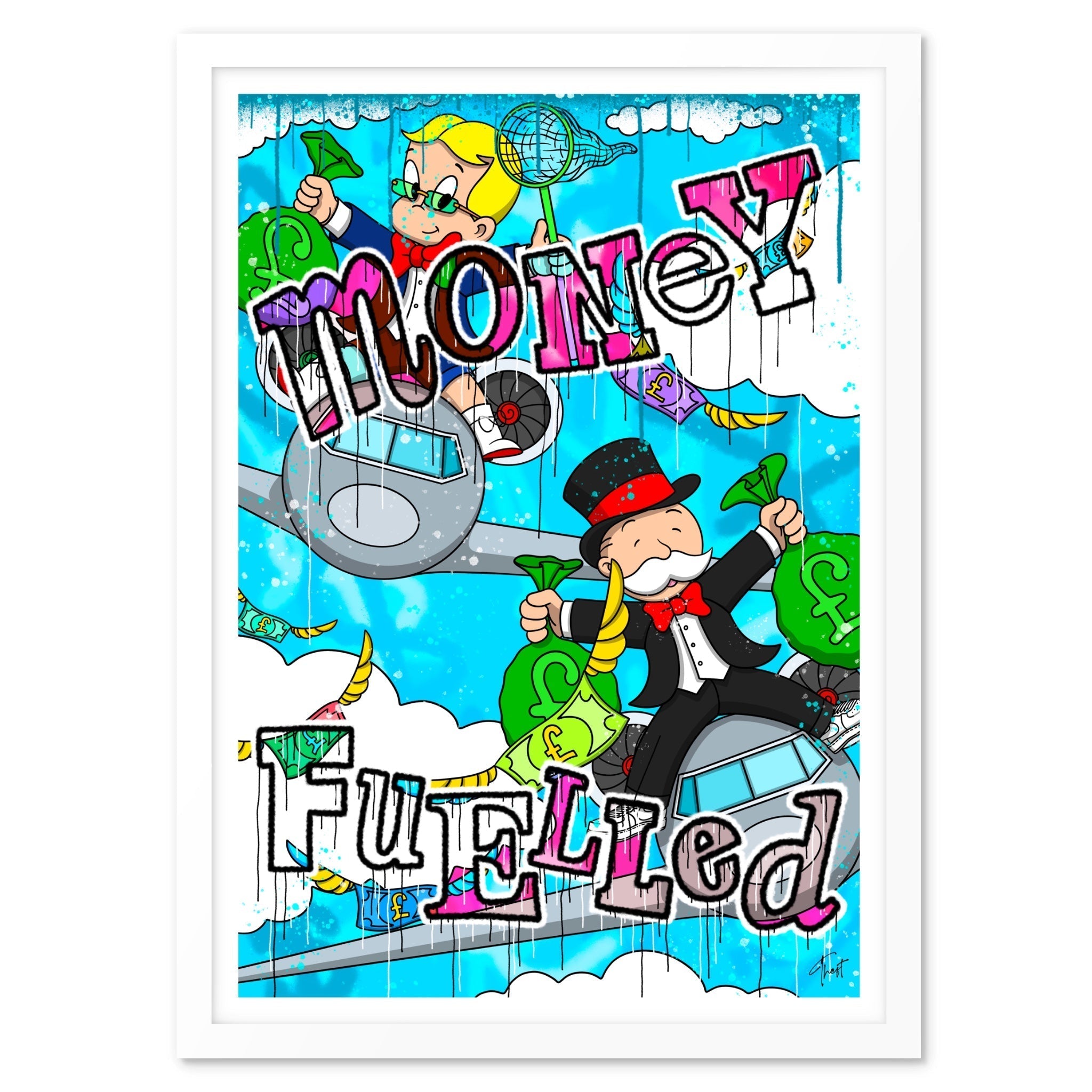 Money Fuelled Graffiti - Art Print