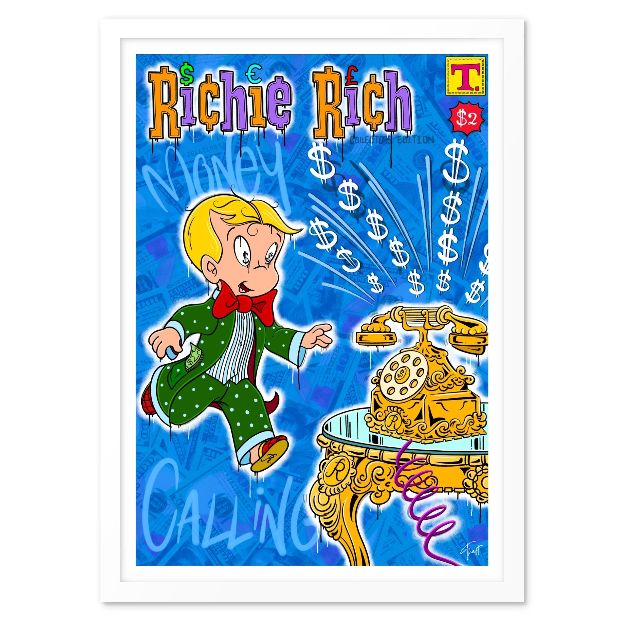 Money Calling Richie Art Print