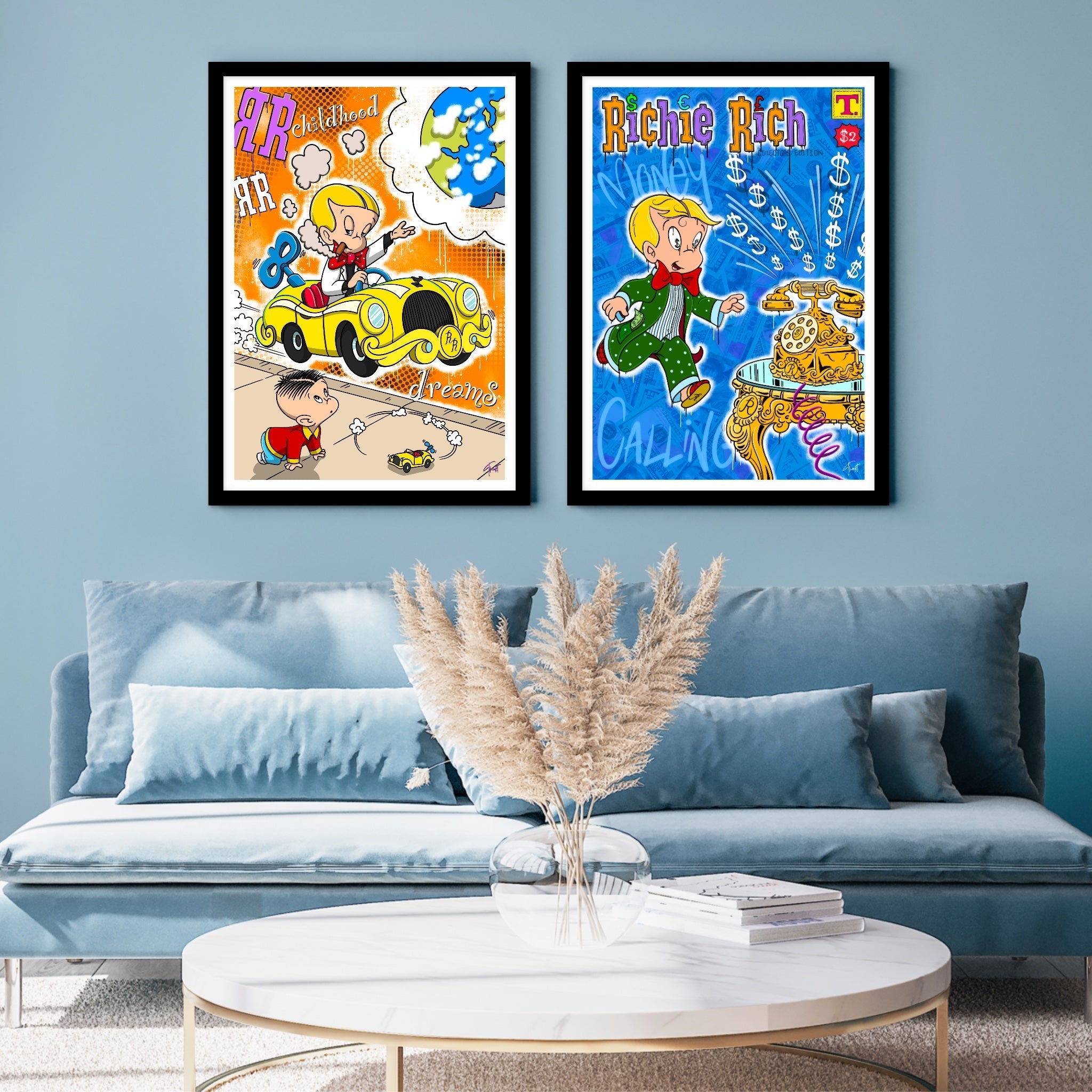 Money Calling Richie Art Print