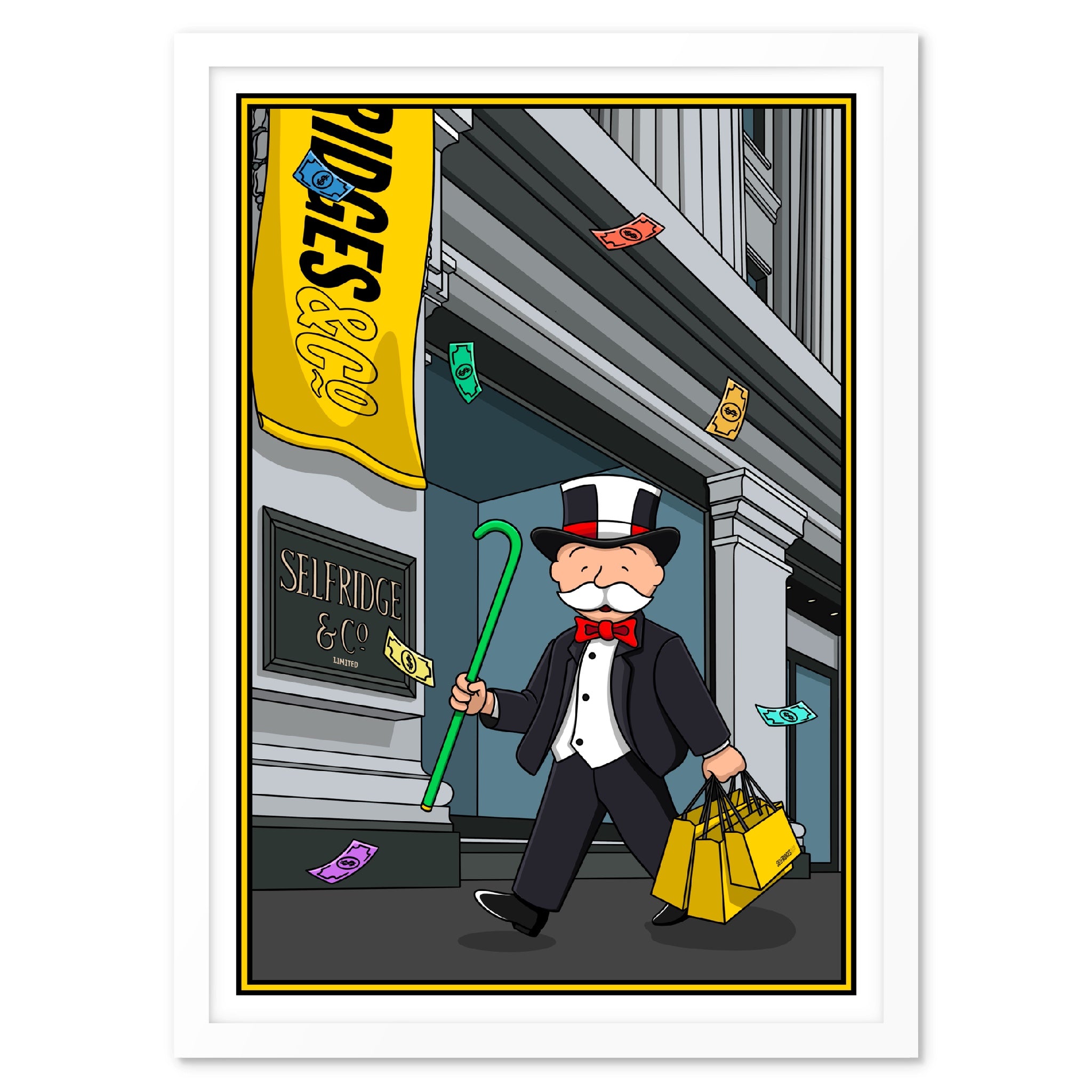Selfridges Monop Art Print