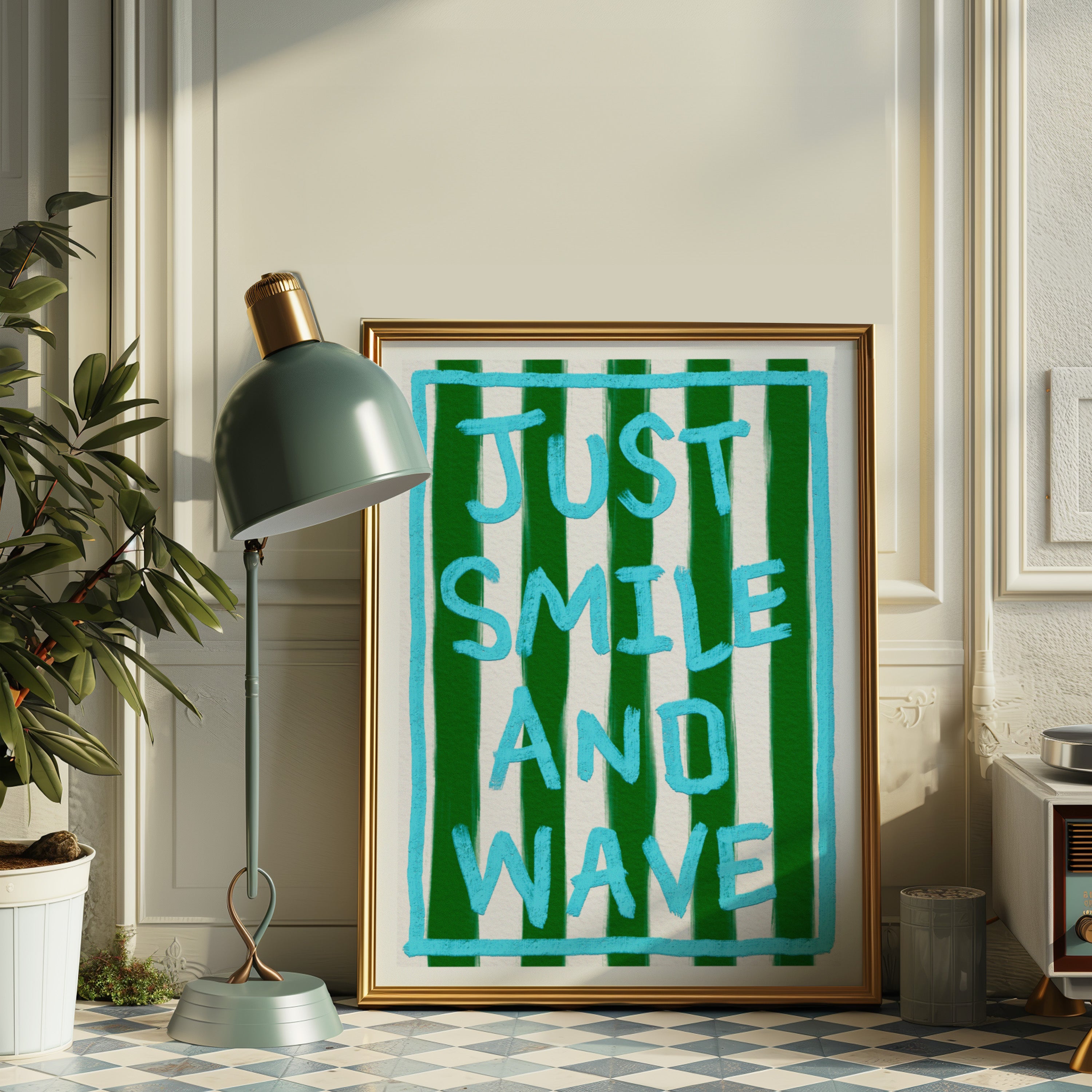 Smile And Wave - Art Print
