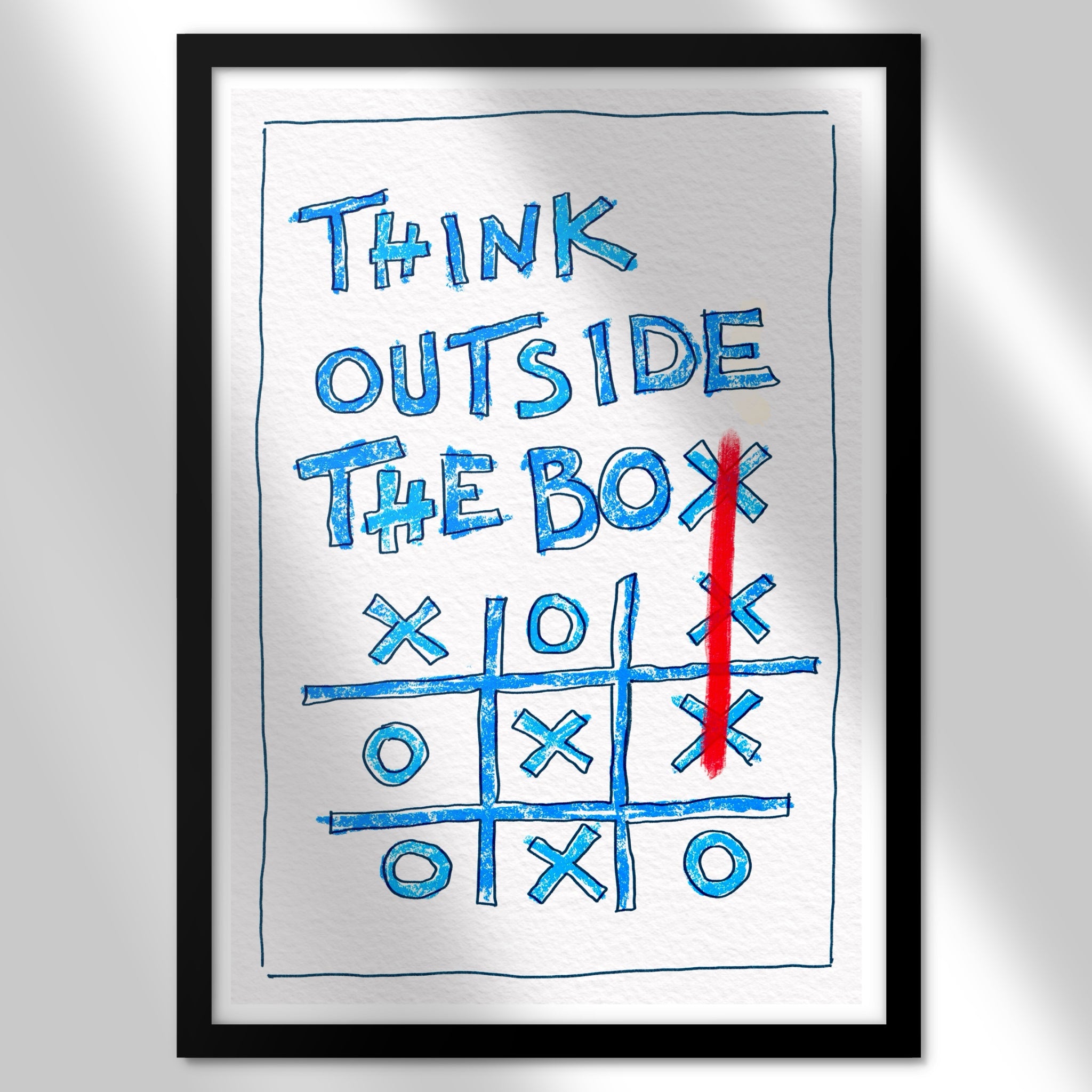 Think Outside The Box - Art Print
