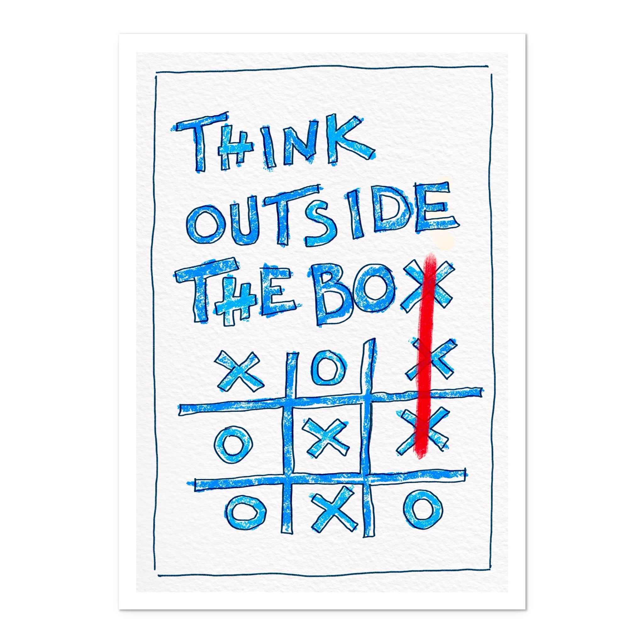 Think Outside The Box - Art Print