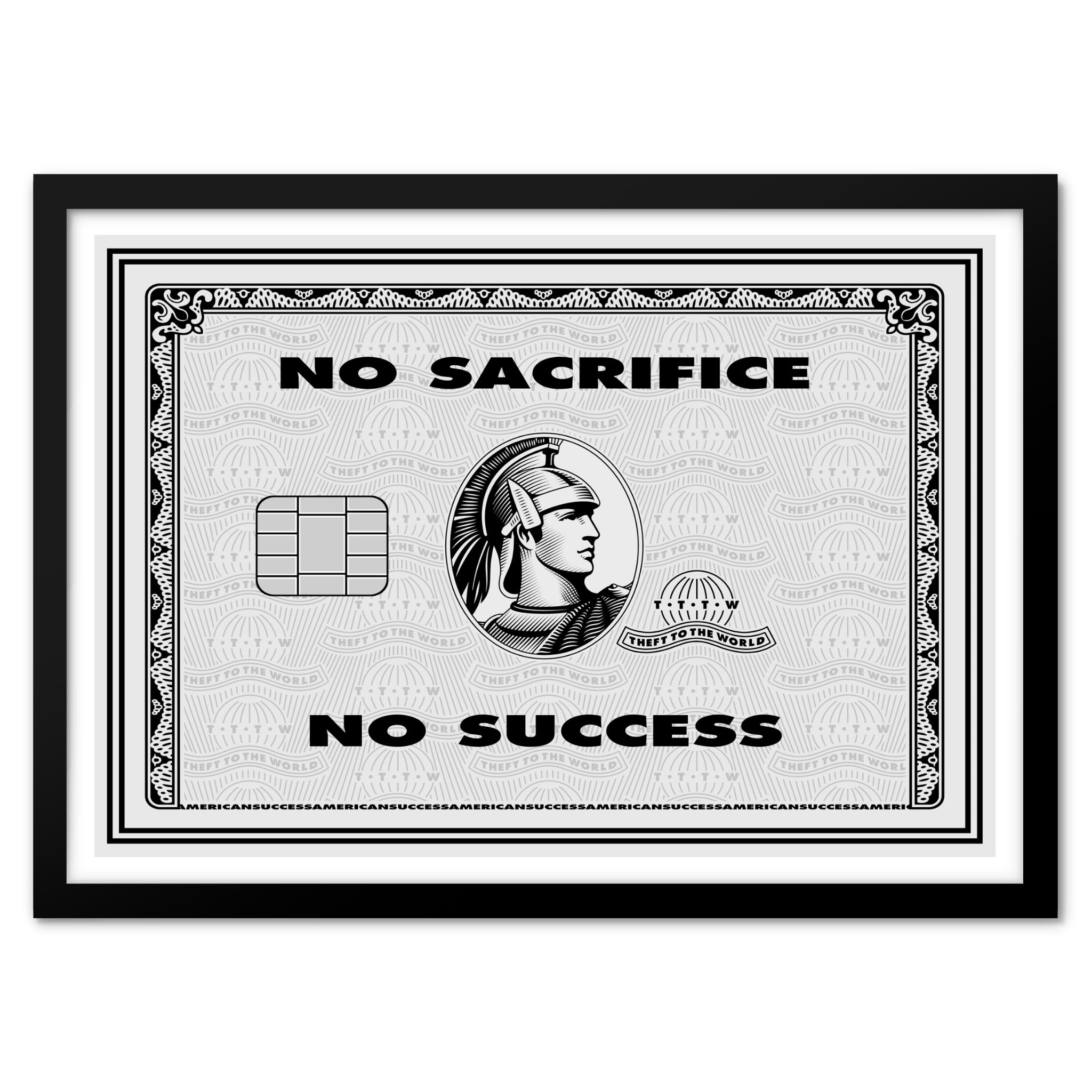 No Sacrifice, No Success 002 - Art Print