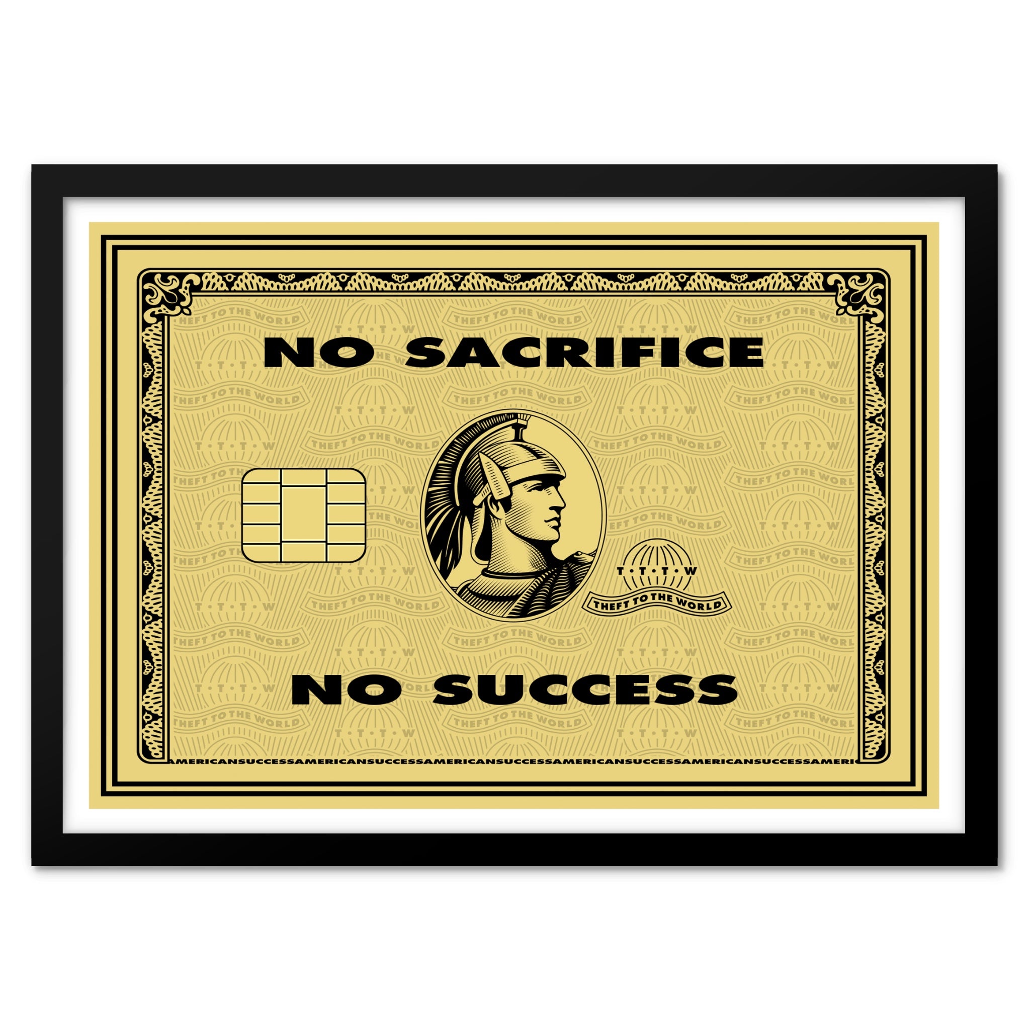 No Sacrifice, No Success 003 - Art Print