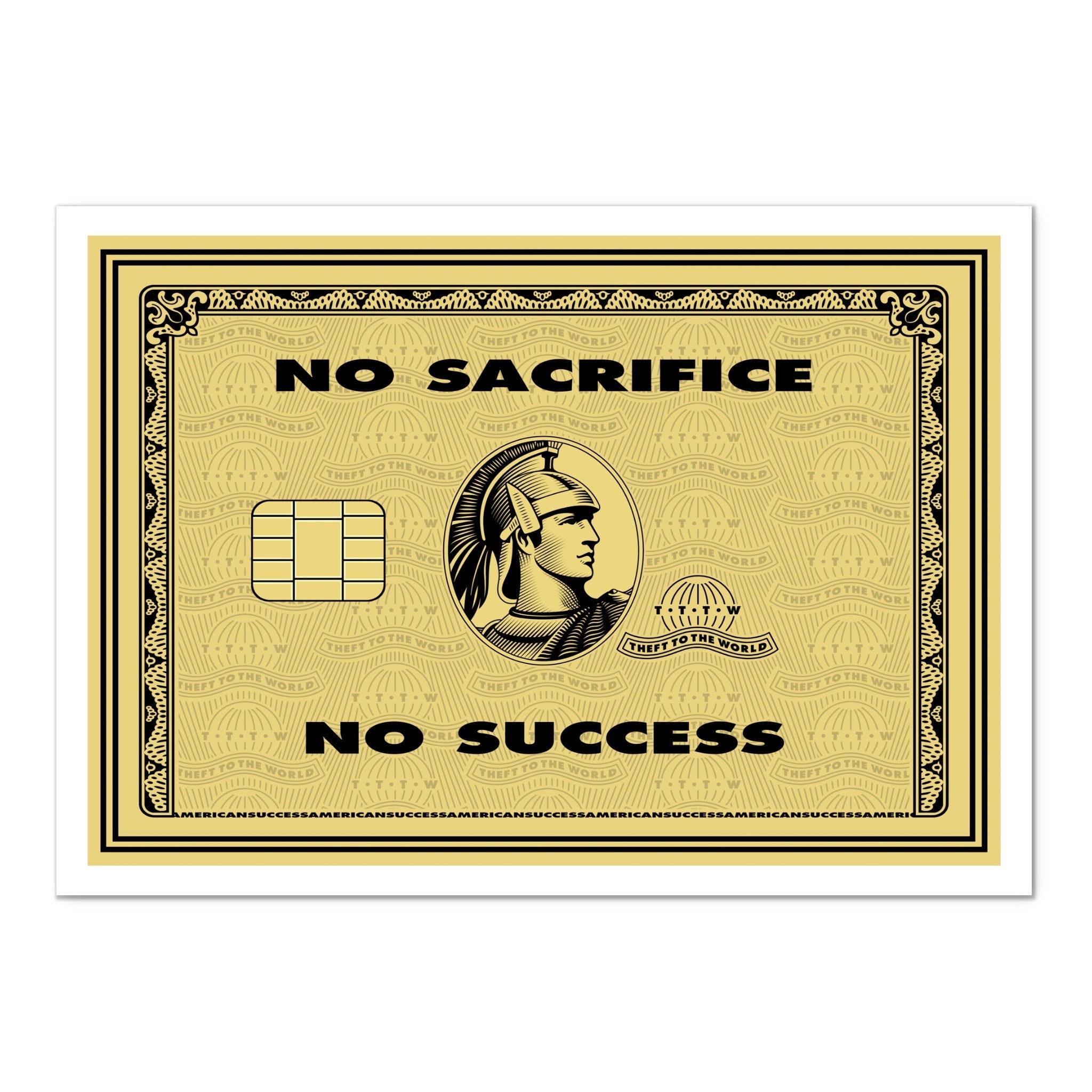 No Sacrifice, No Success 003 - Art Print