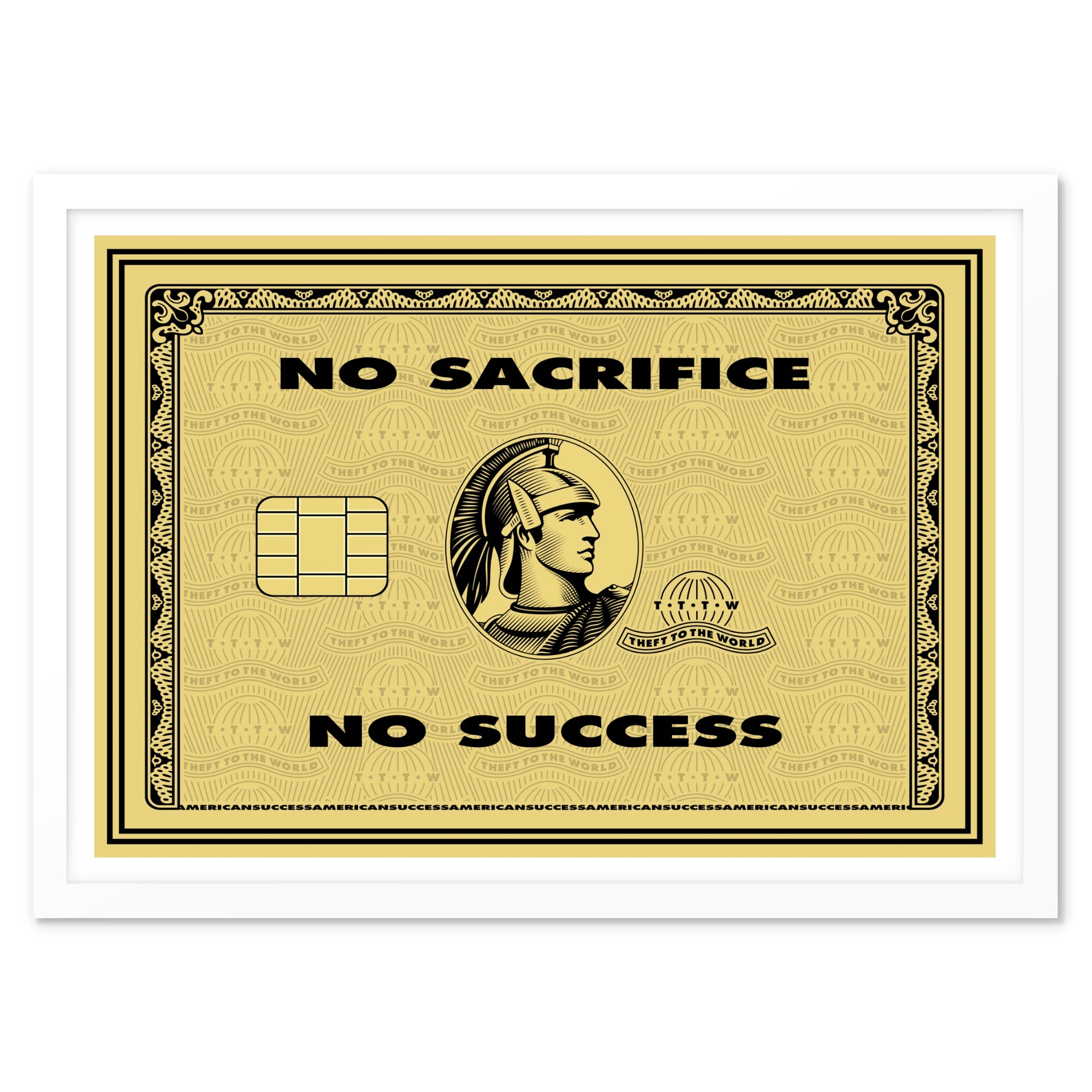 No Sacrifice, No Success 003 - Art Print