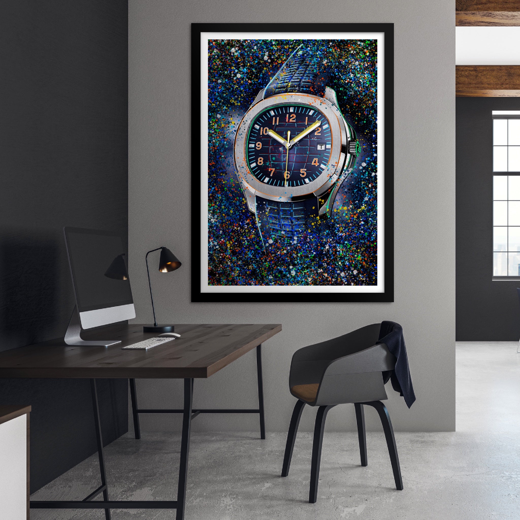 Blue Face Patek Art Print