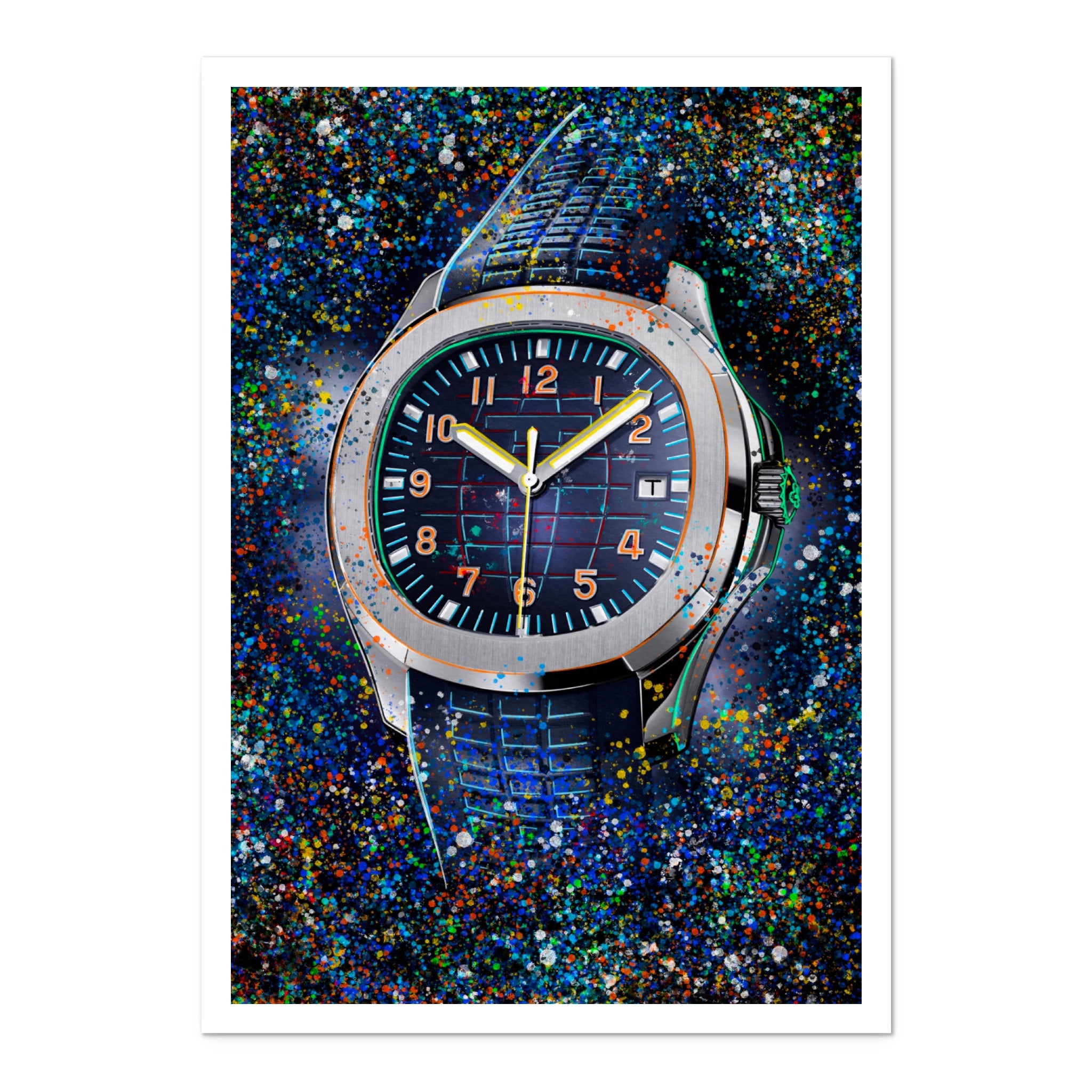 Blue Face Patek Art Print