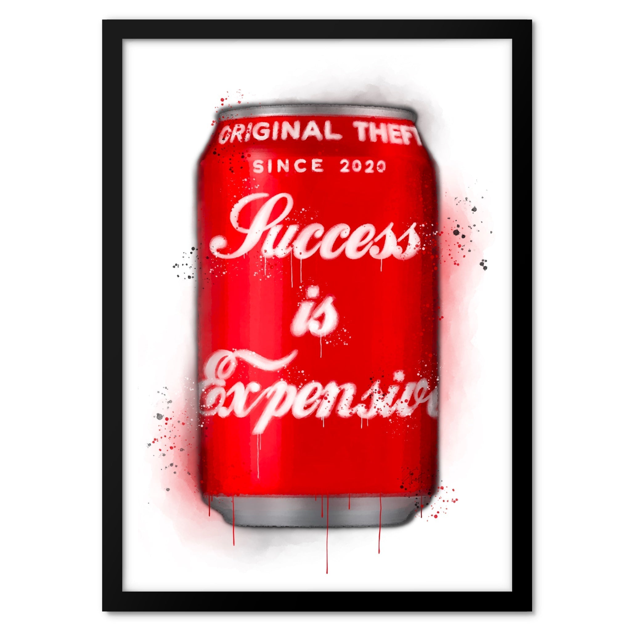 Red Soda Quote 001 Art Print