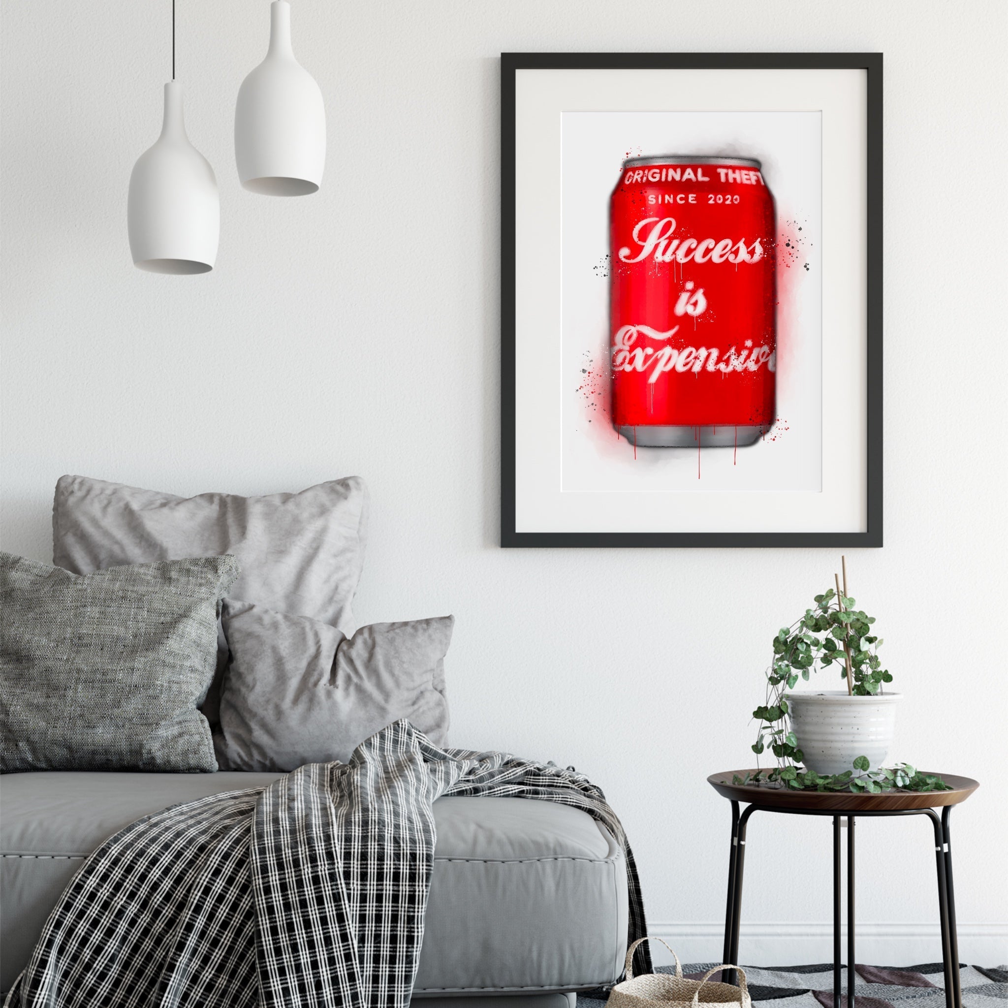 Red Soda Quote 001 Art Print