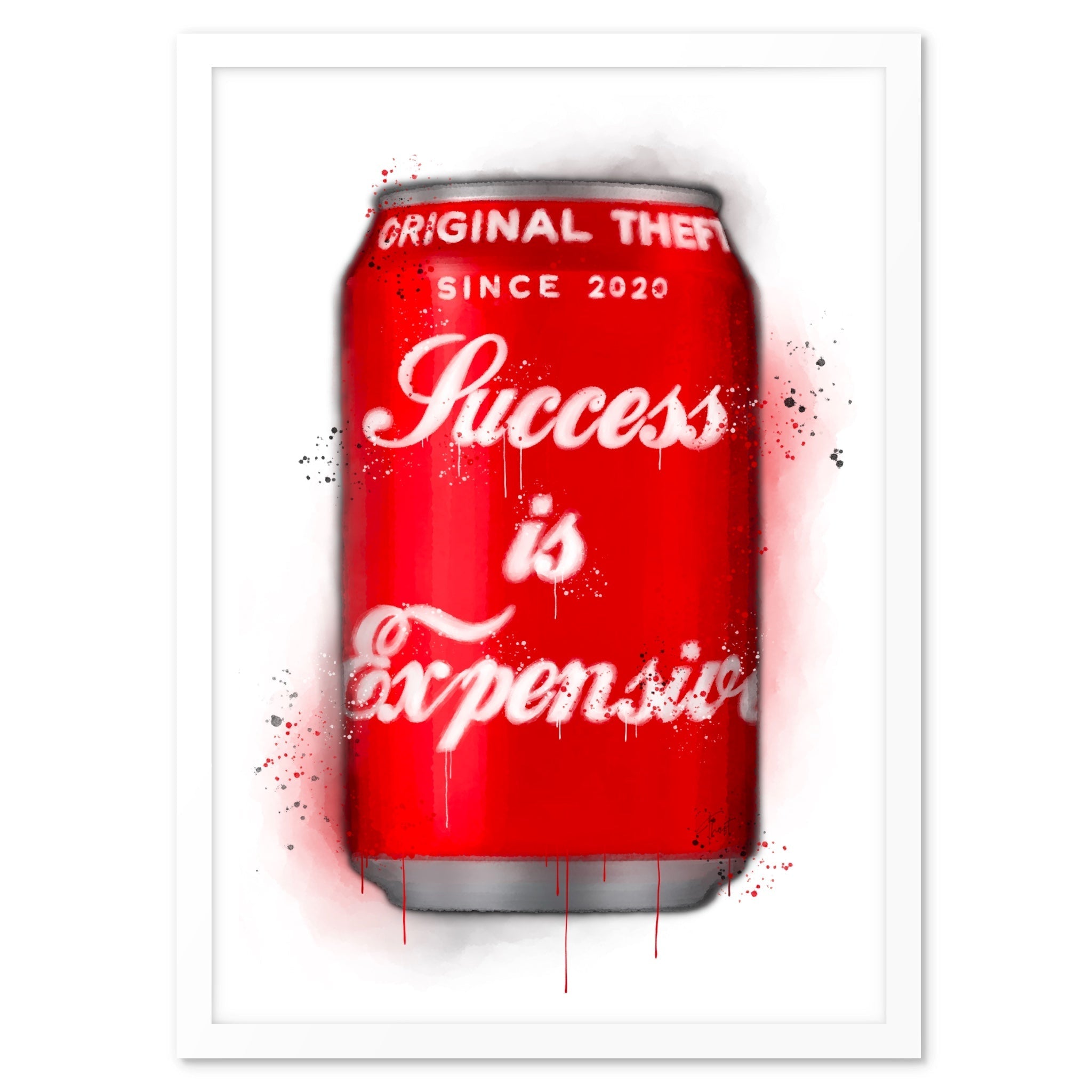 Red Soda Quote 001 Art Print