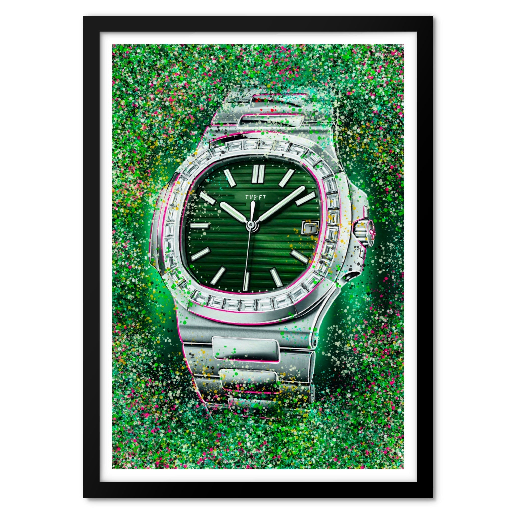 Green Face Patek Art Print