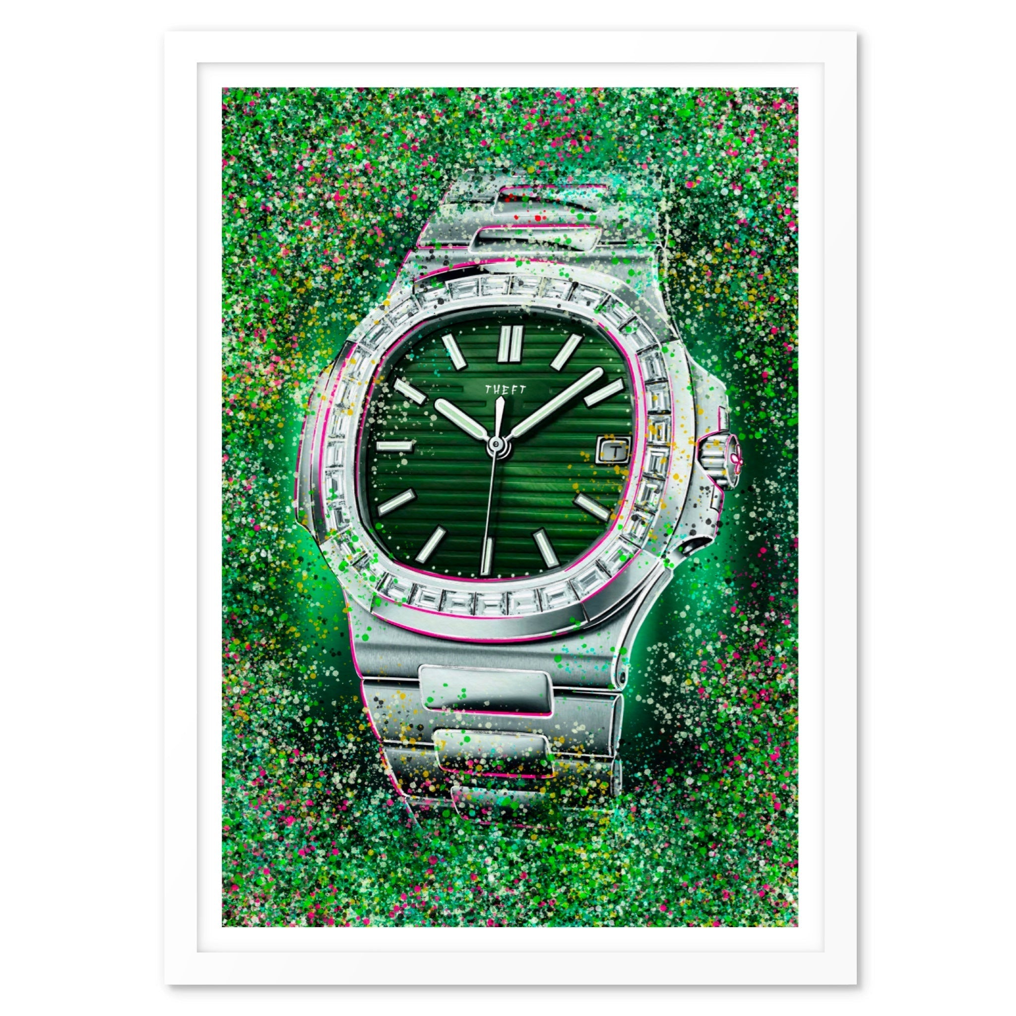 Green Face Patek Art Print