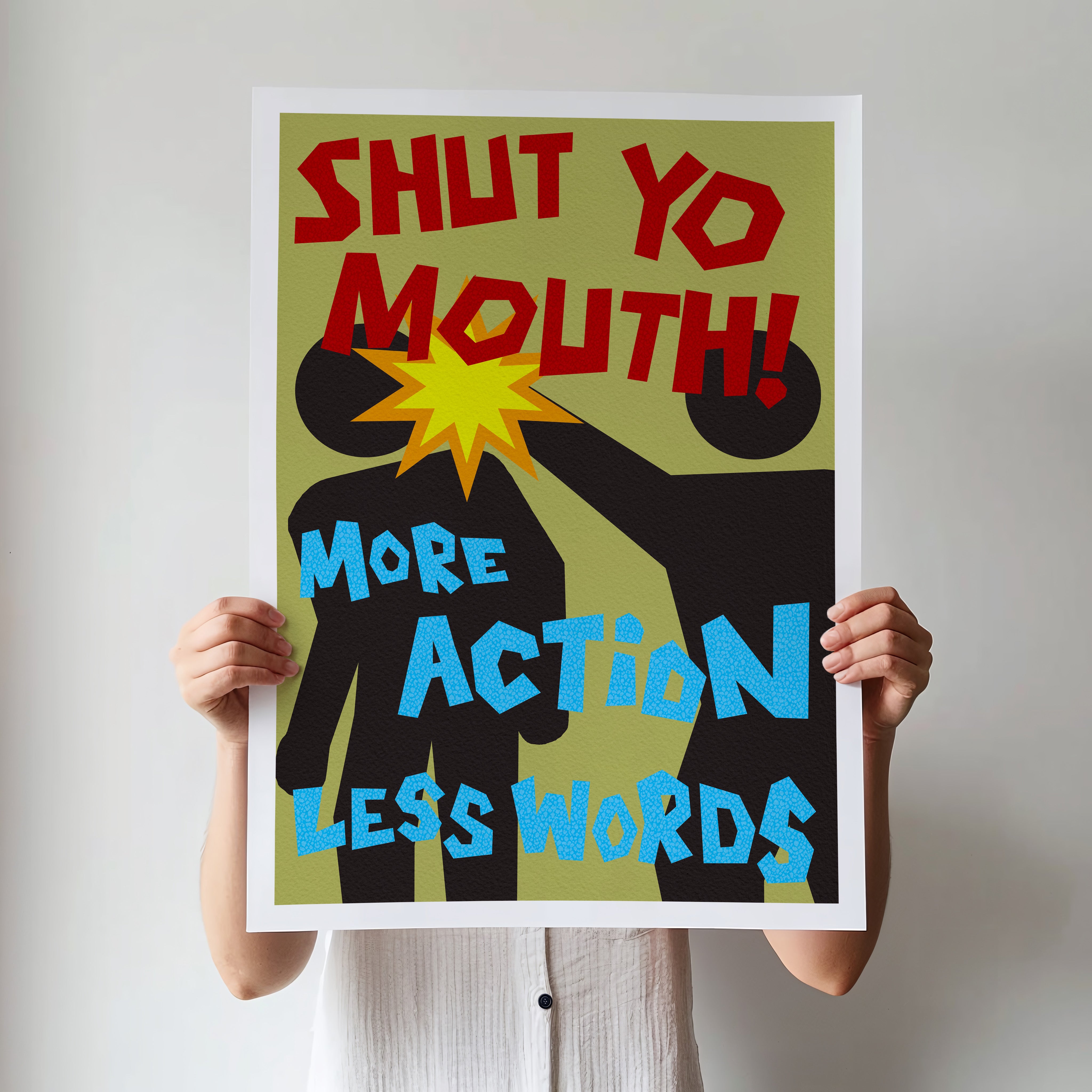 Less Words - Art Print