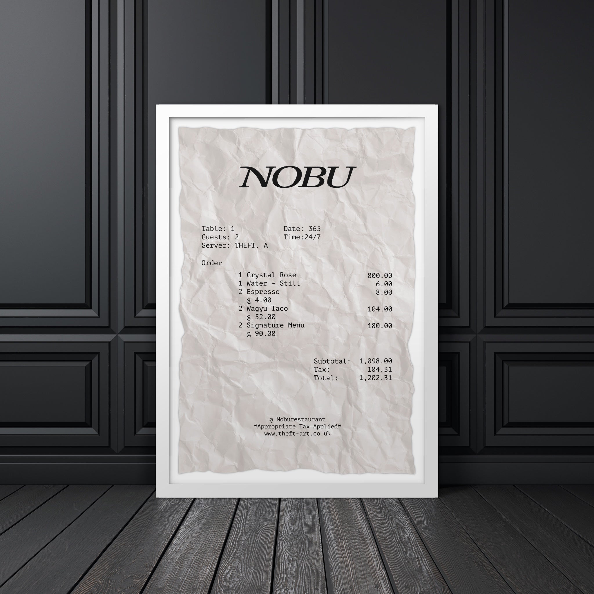 Receipt 001 Art Print