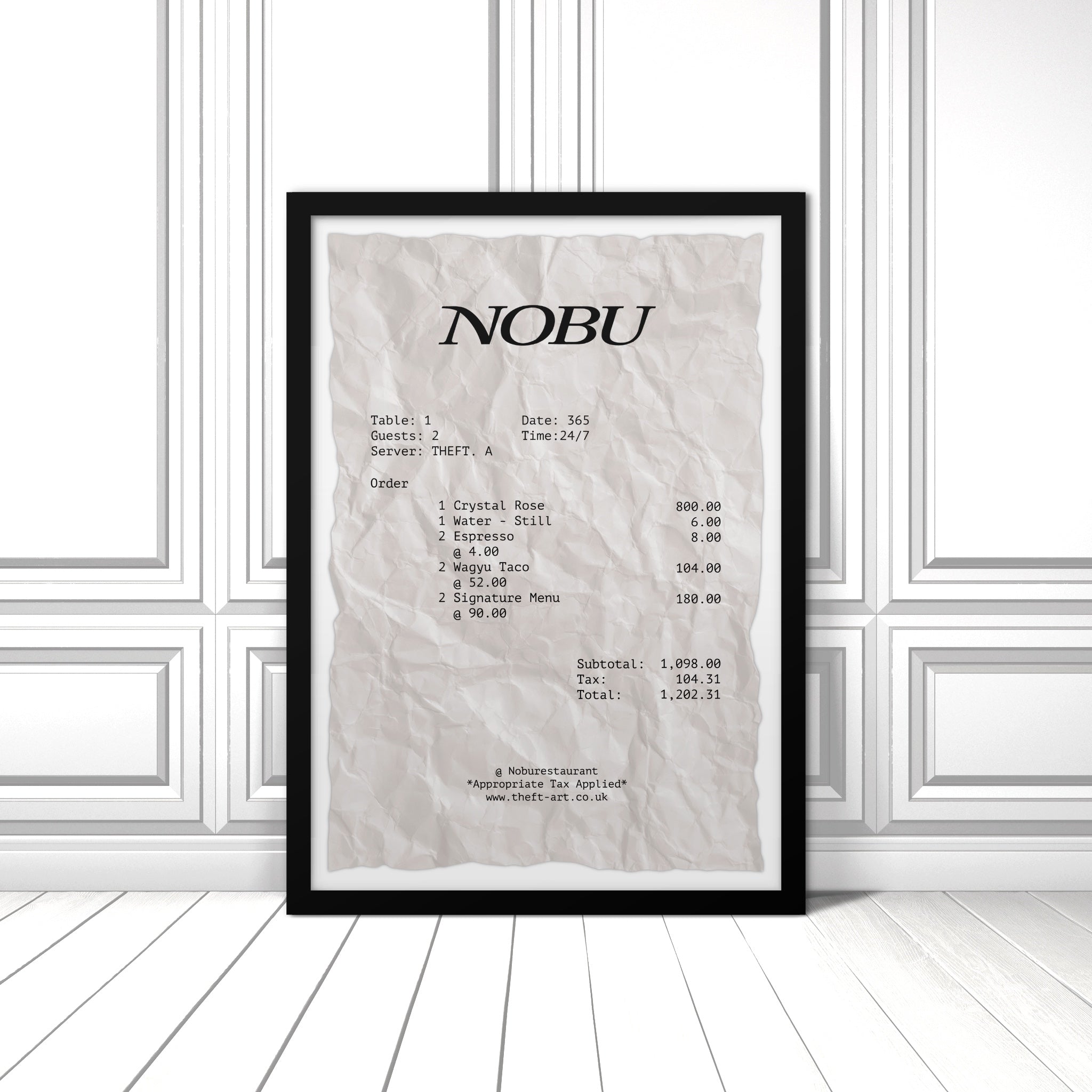 Receipt 001 Art Print