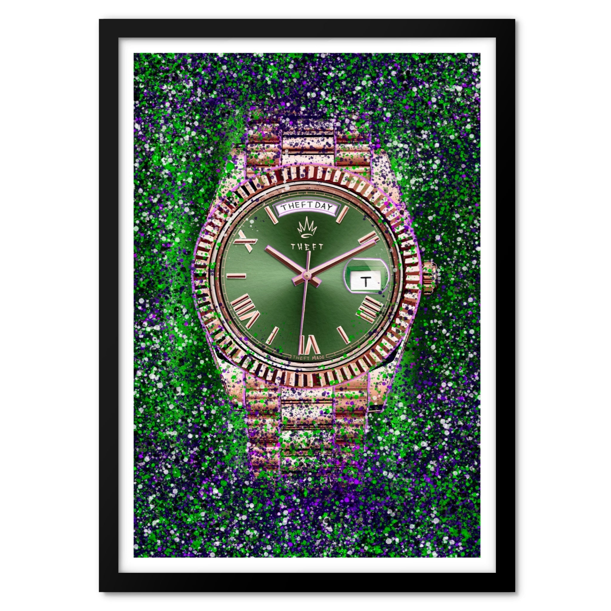 Olive Dial Watch Art Print