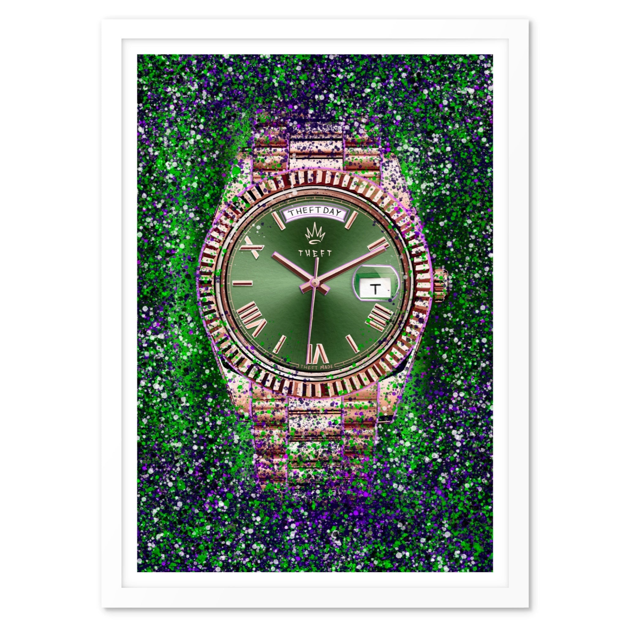 Olive Dial Watch Art Print