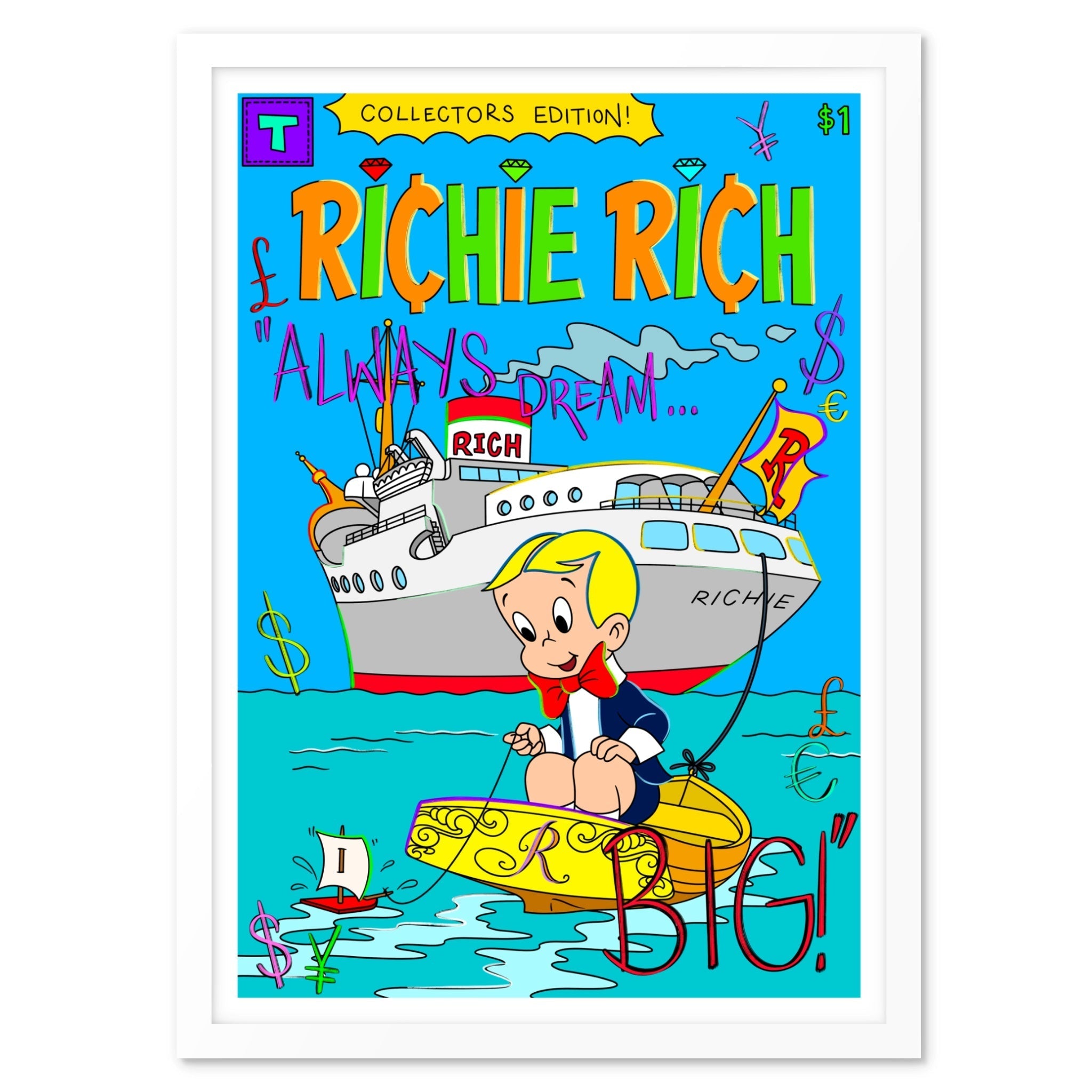 Richie Comic 001 Art Print