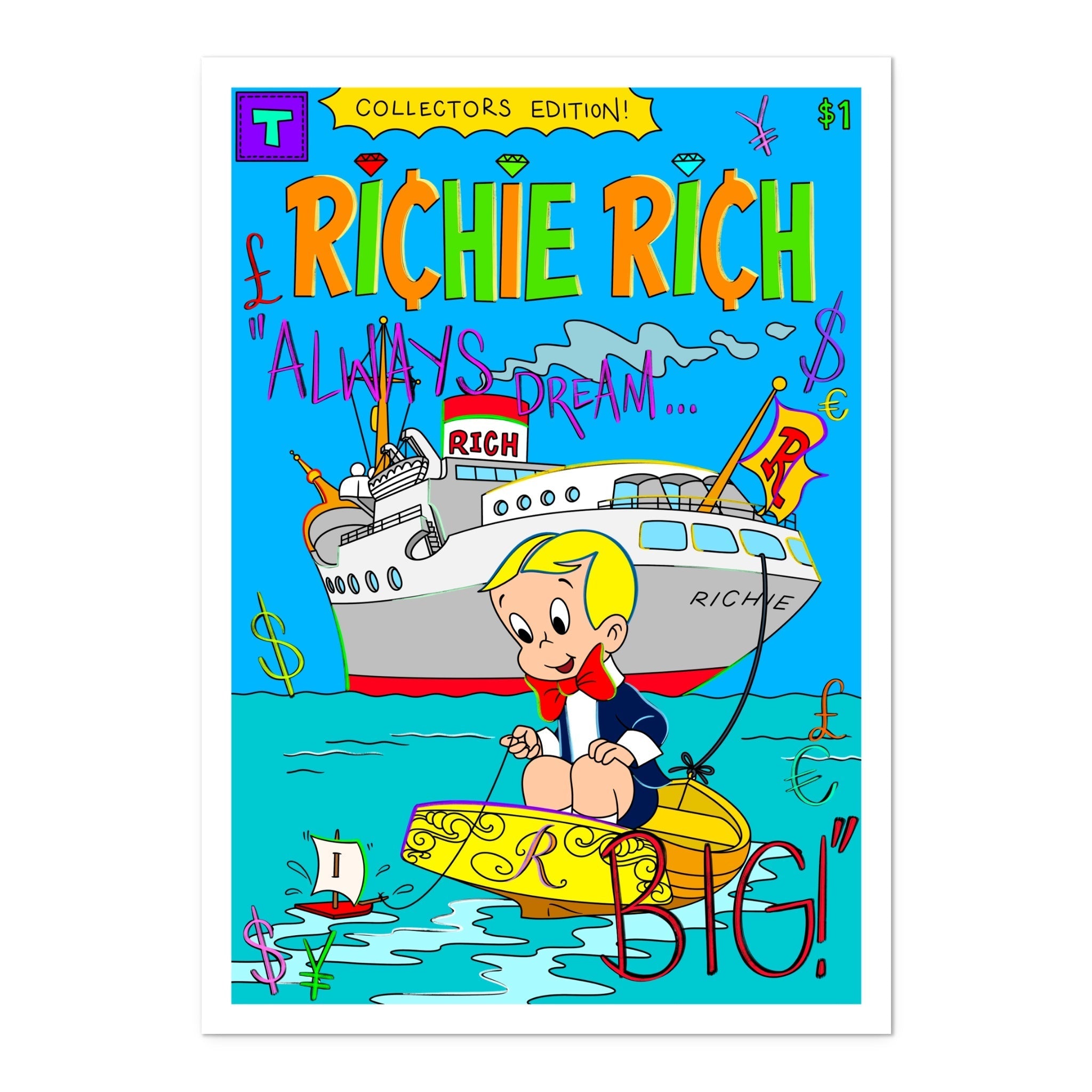 Richie Comic 001 Art Print