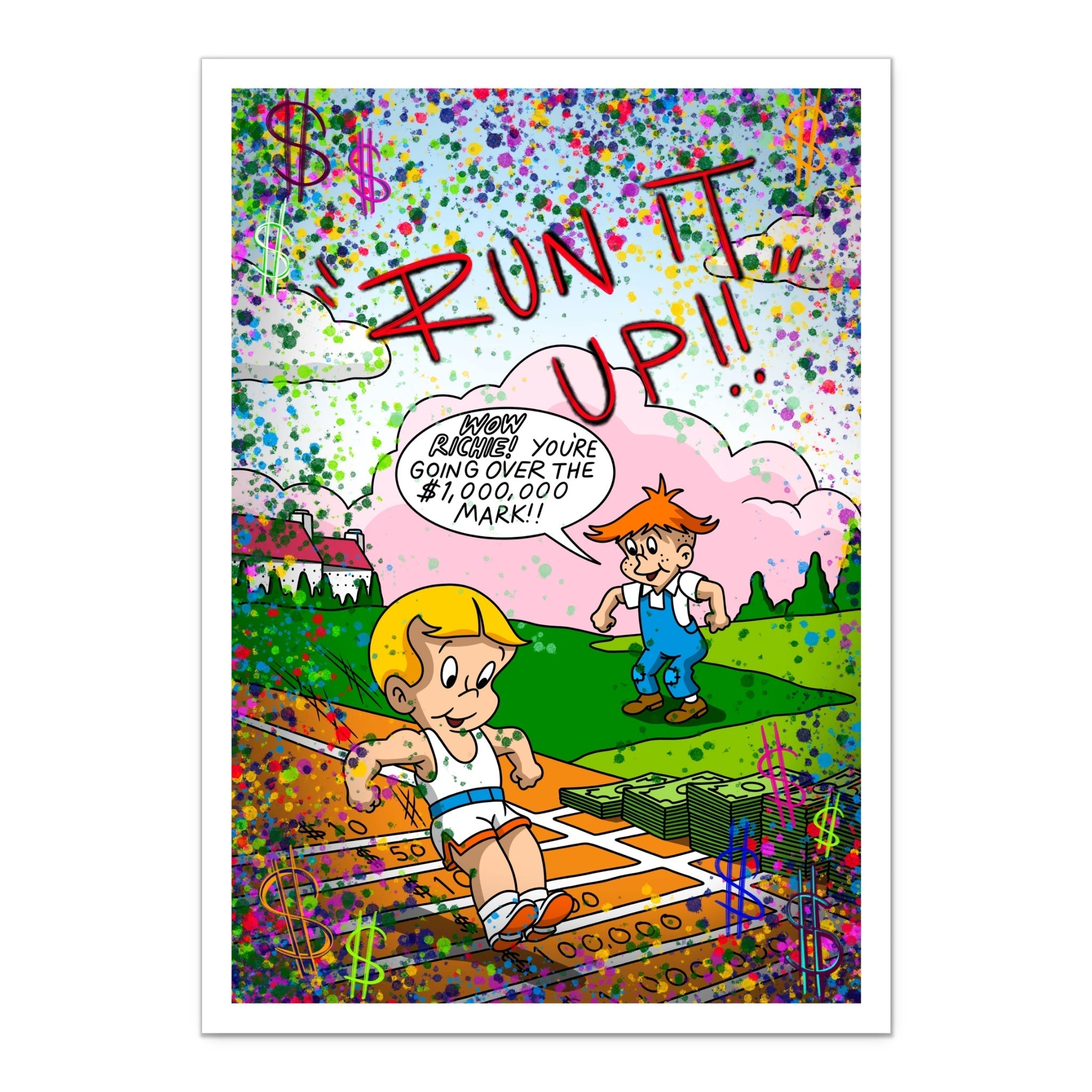 Run It Up Art Print