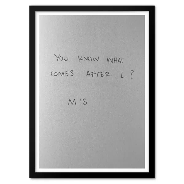 Written Quote 007 Art Print