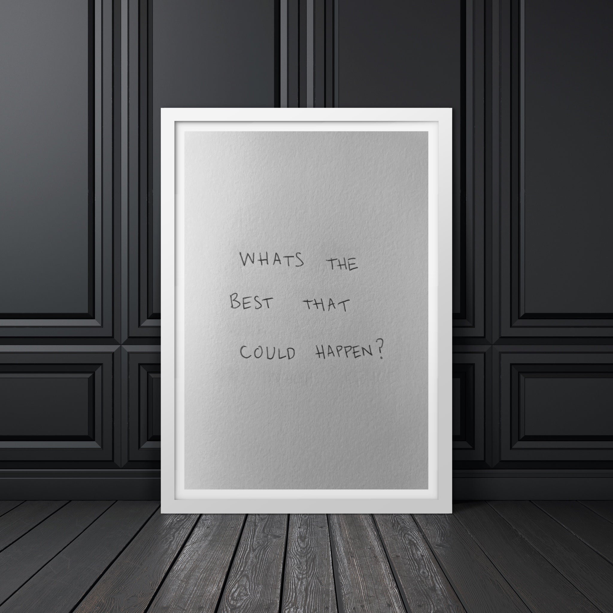 Written Quote 001 Art Print