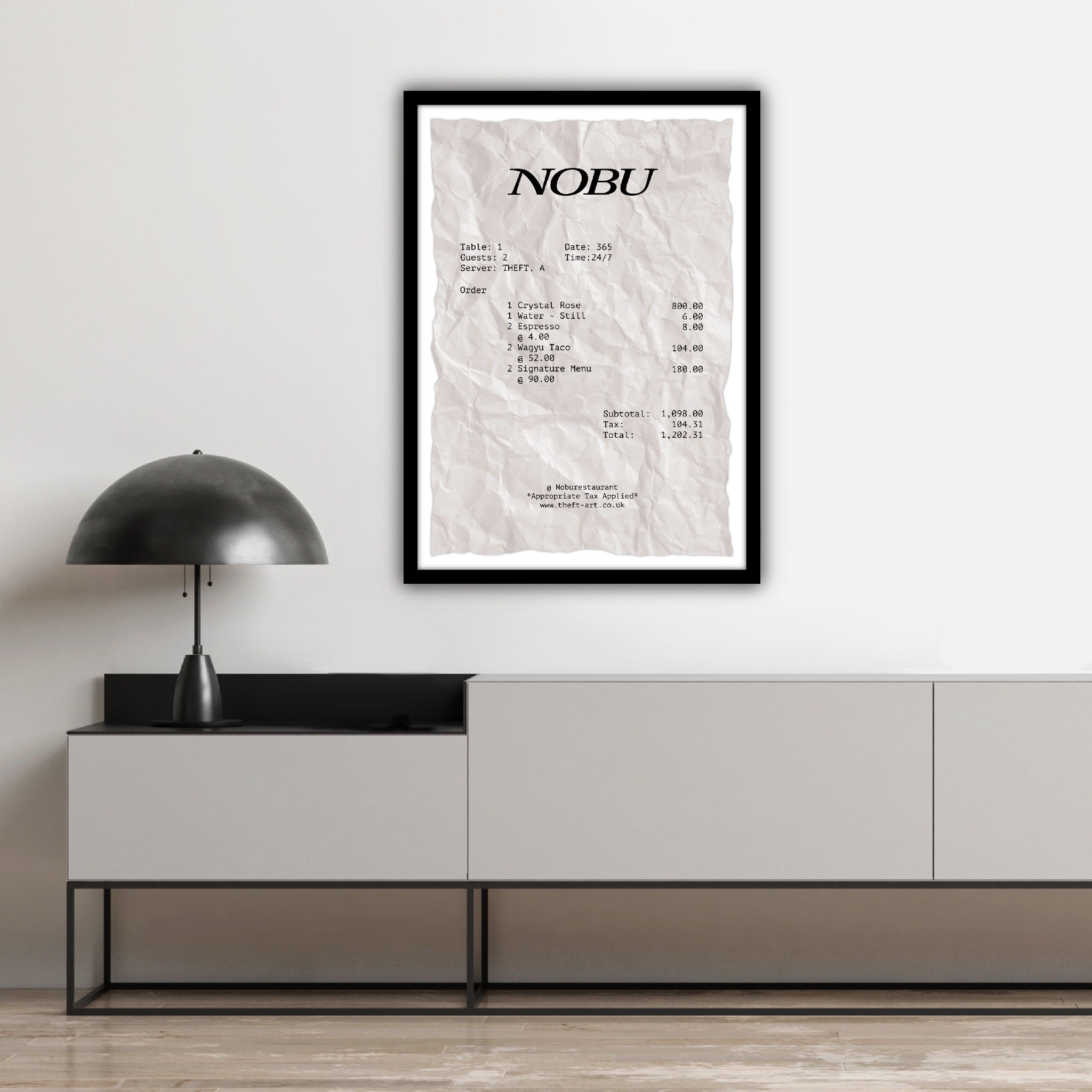 Receipt 001 Art Print